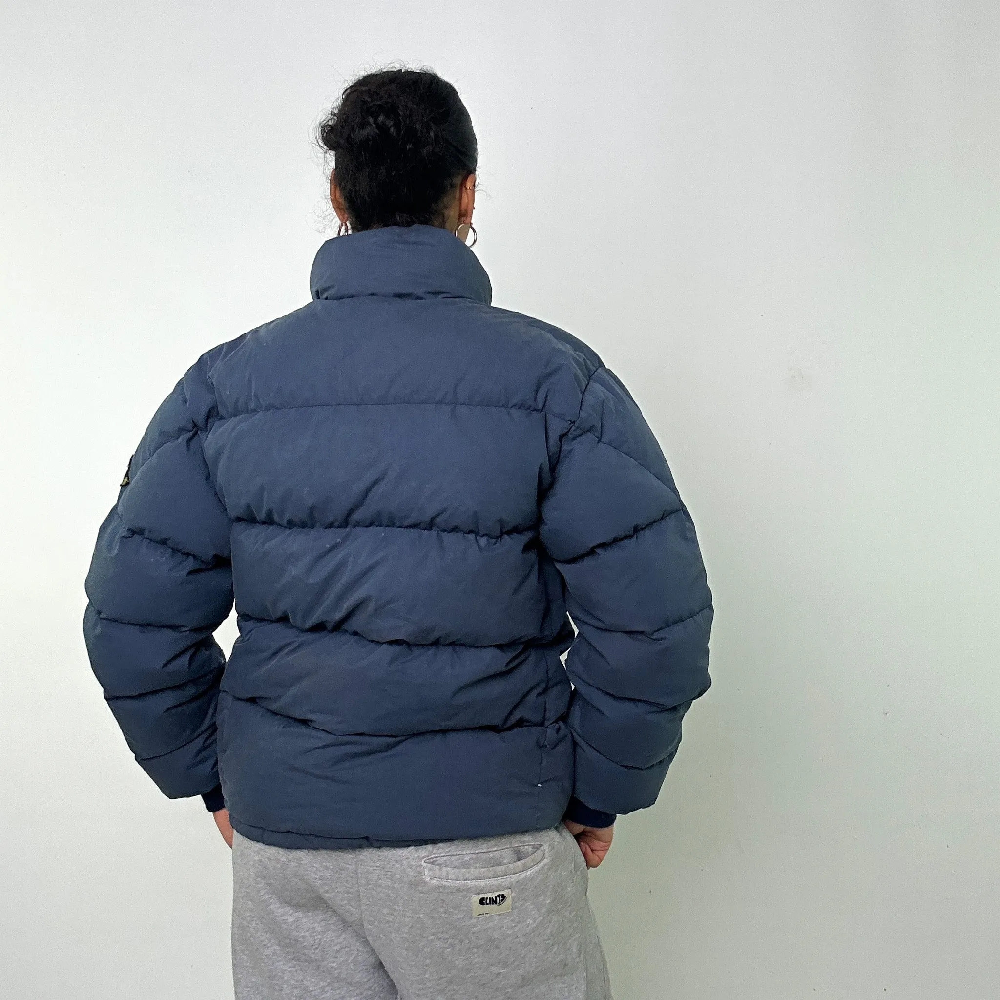 NAVY BLUE 80S MONCLER PUFFER JACKET COAT (