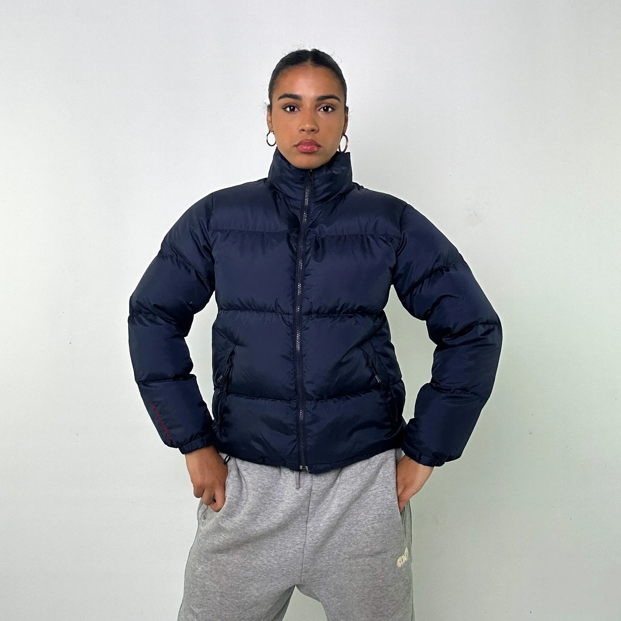 NAVY BLUE Y2KS POLO JEANS RALPH LAUREN PUFFER JACKET COAT (