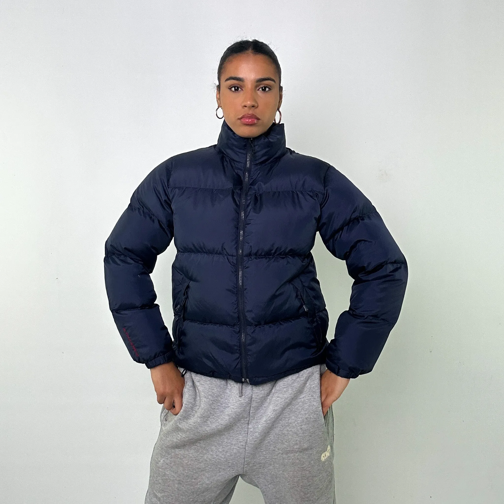 NAVY BLUE Y2KS POLO JEANS RALPH LAUREN PUFFER JACKET COAT (