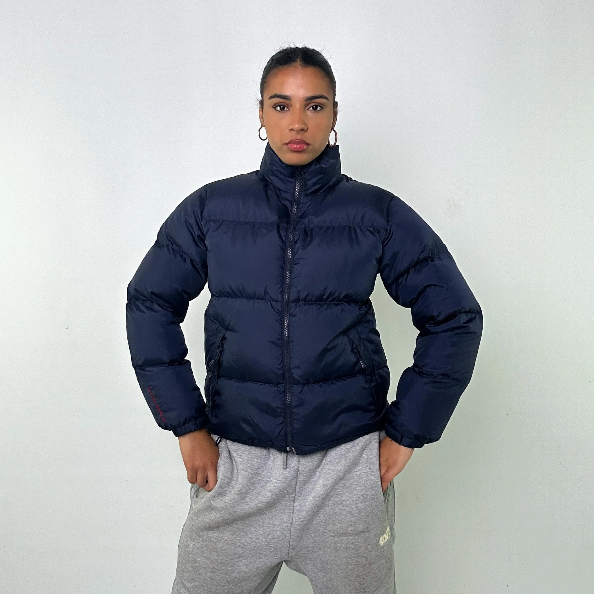 NAVY BLUE Y2KS POLO JEANS RALPH LAUREN PUFFER JACKET COAT (