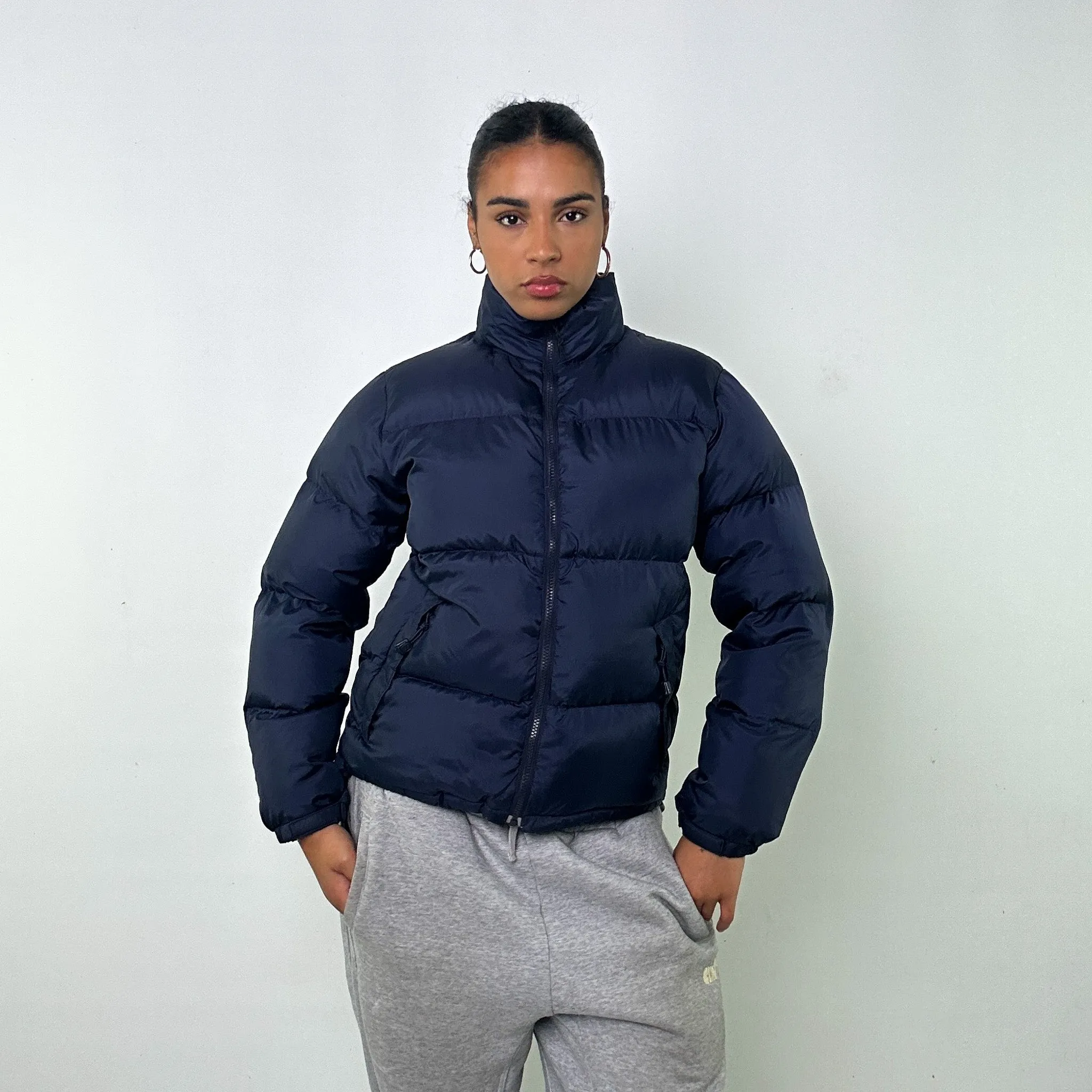 NAVY BLUE Y2KS POLO JEANS RALPH LAUREN PUFFER JACKET COAT (