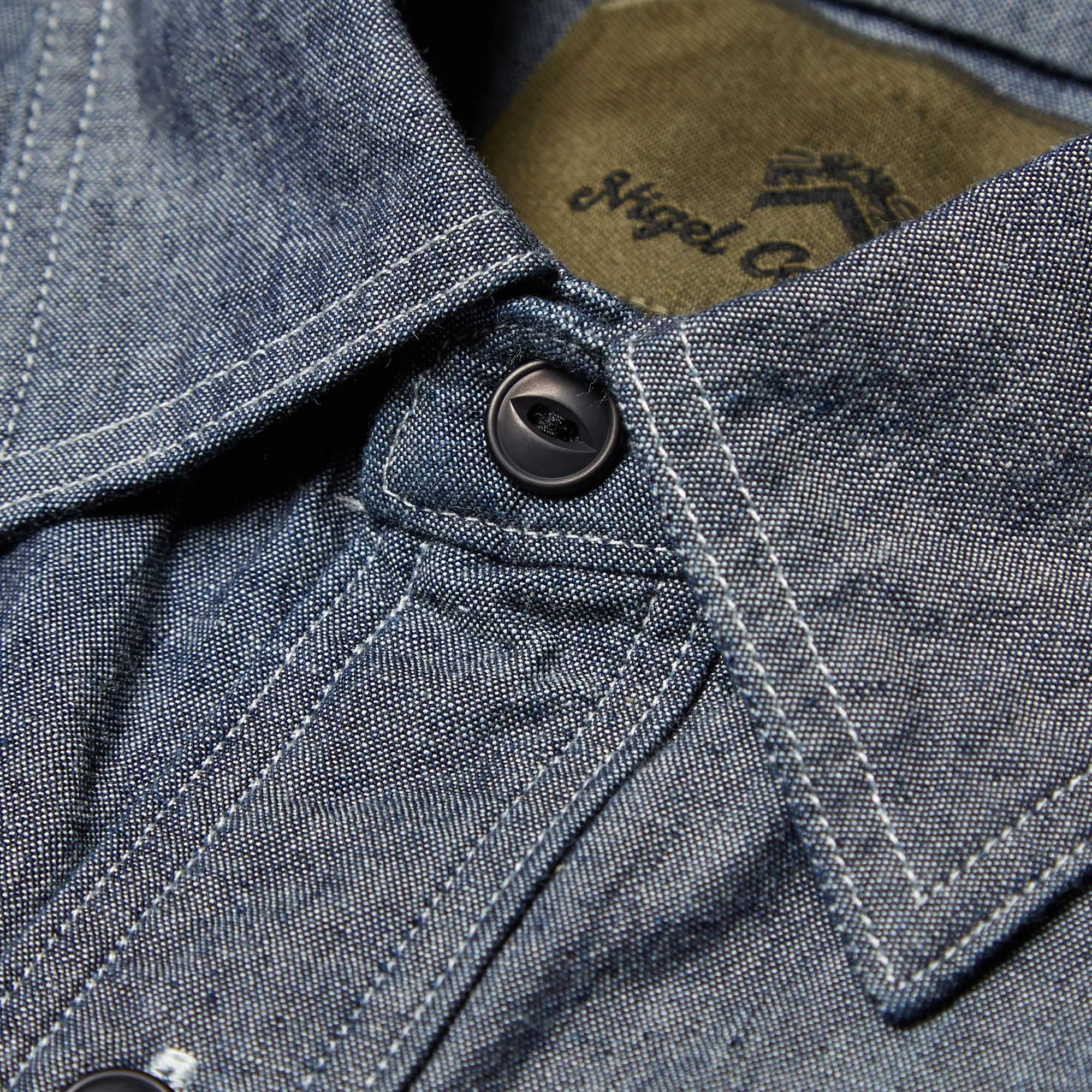 Nigel Cabourn Medical ShirtIndigo Raw Denim