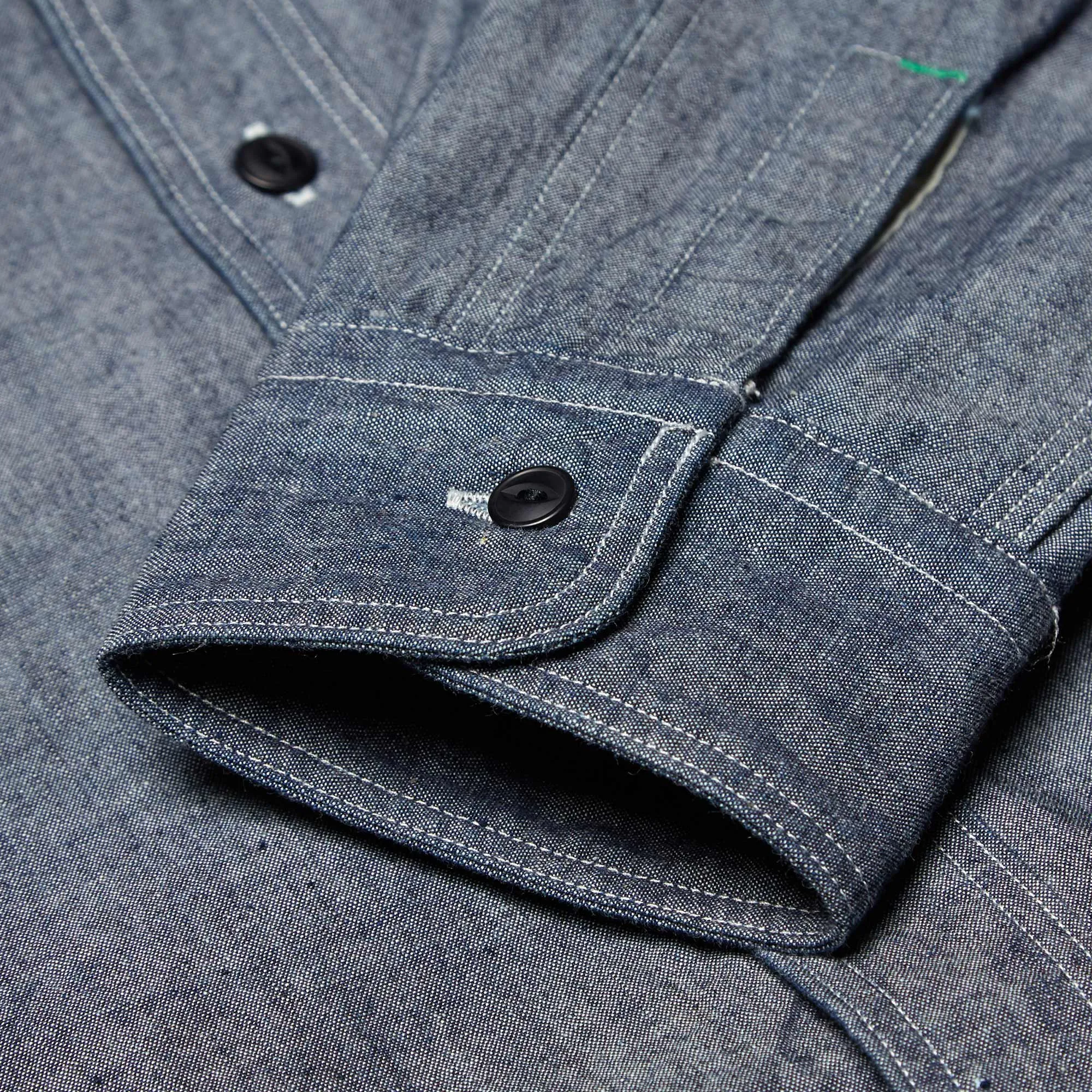 Nigel Cabourn Medical ShirtIndigo Raw Denim