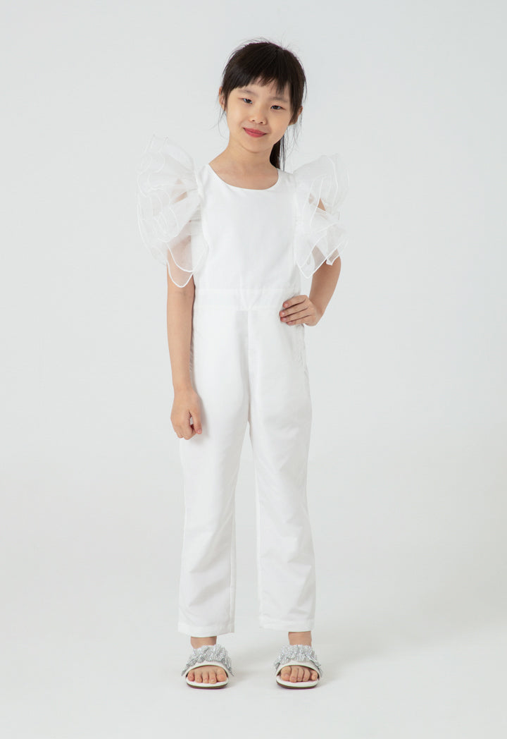 Organza Butterfly Sleeve Jumpsuit