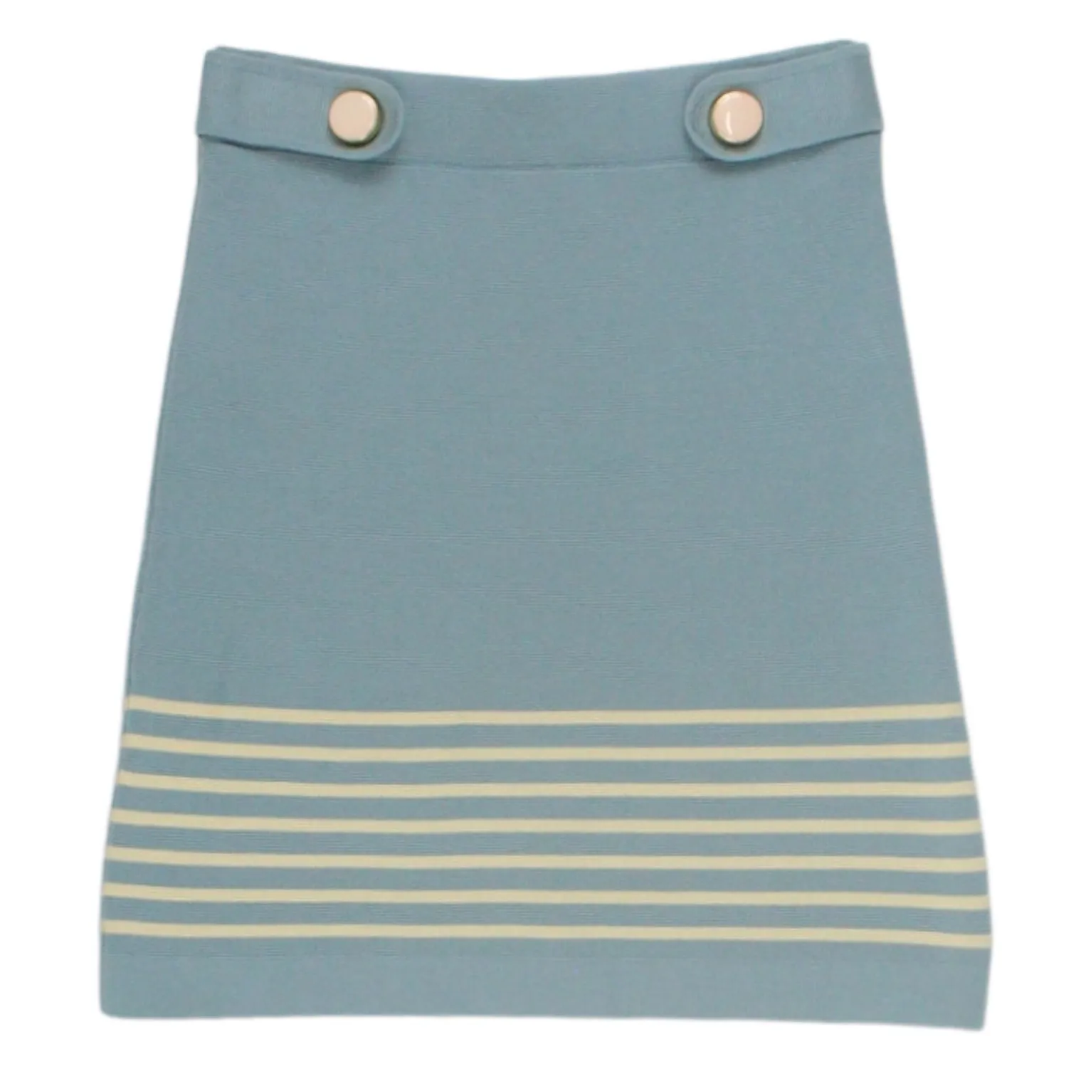 Orla Kiely Blue Knitted Mini Skirt