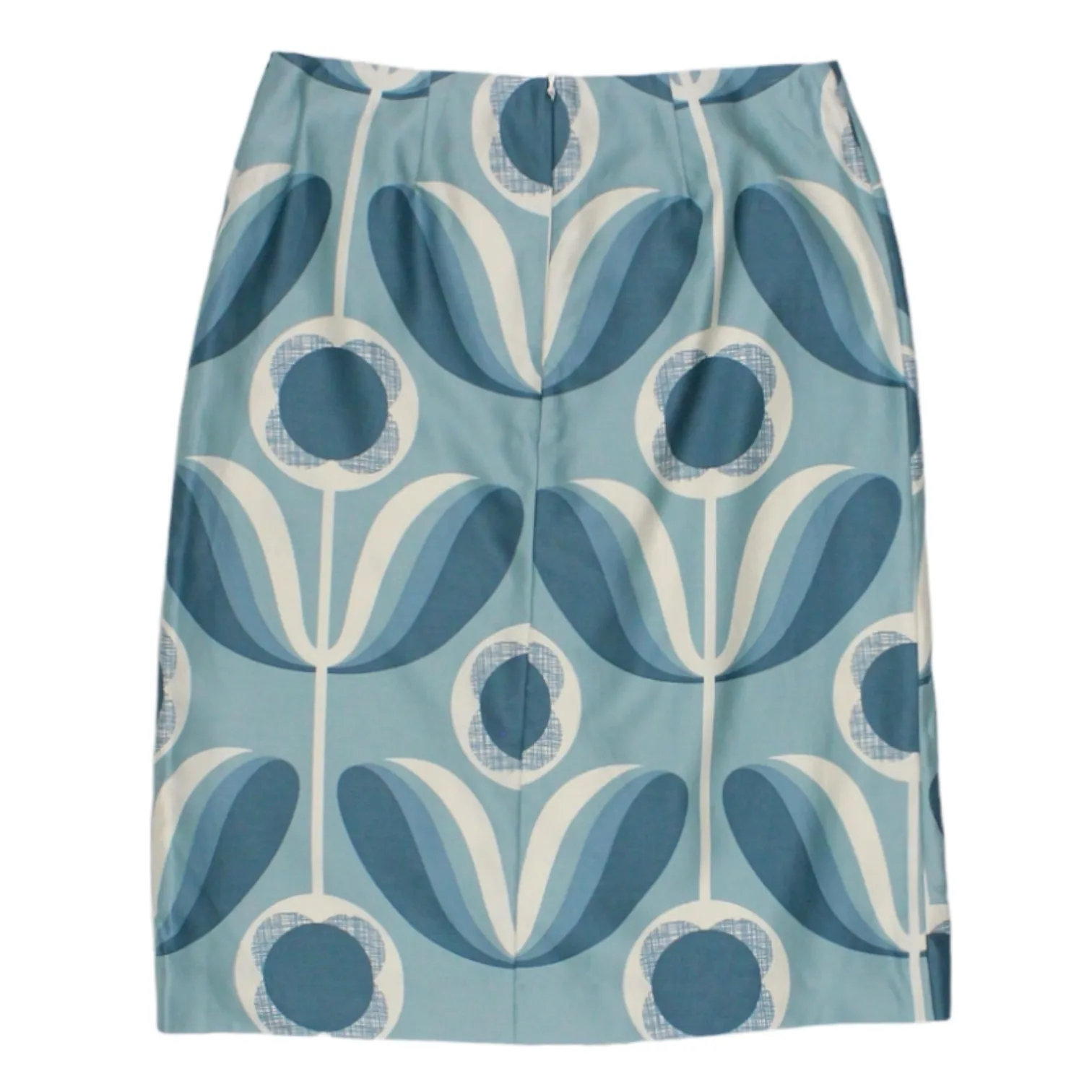 Orla Kiely Blue Wallflower Print Skirt