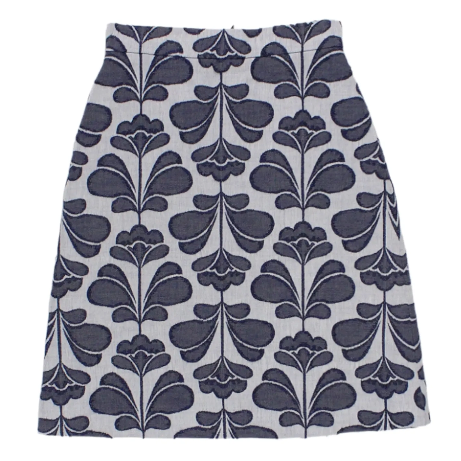 Orla Kiely Chambray Floral Jacquard Skirt