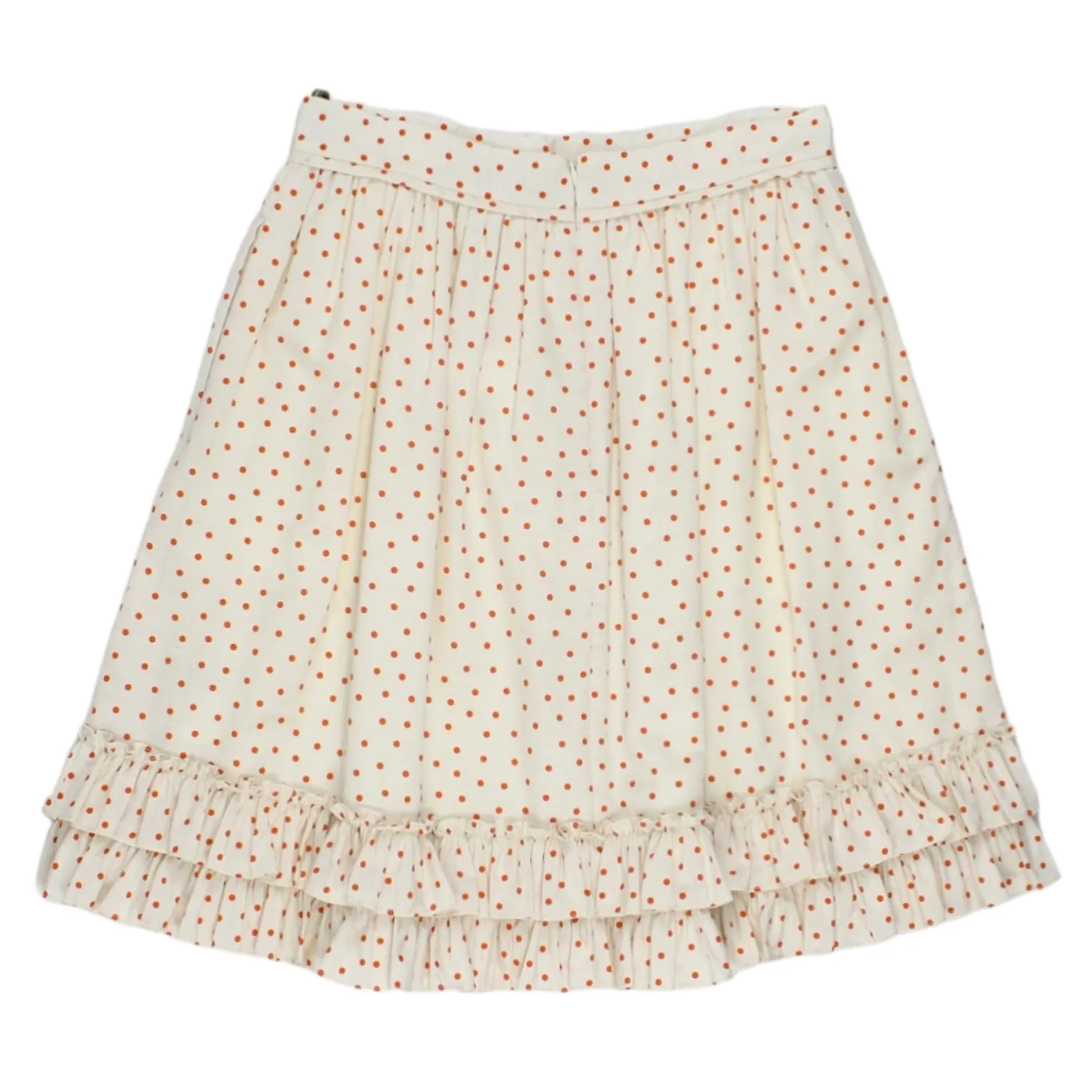 Orla Kiely Cream Red Dot Skirt