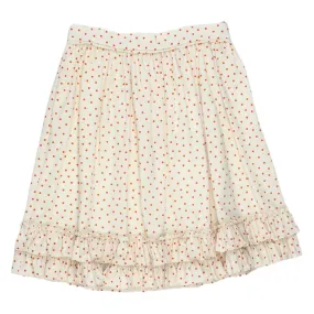 Orla Kiely Cream Red Dot Skirt