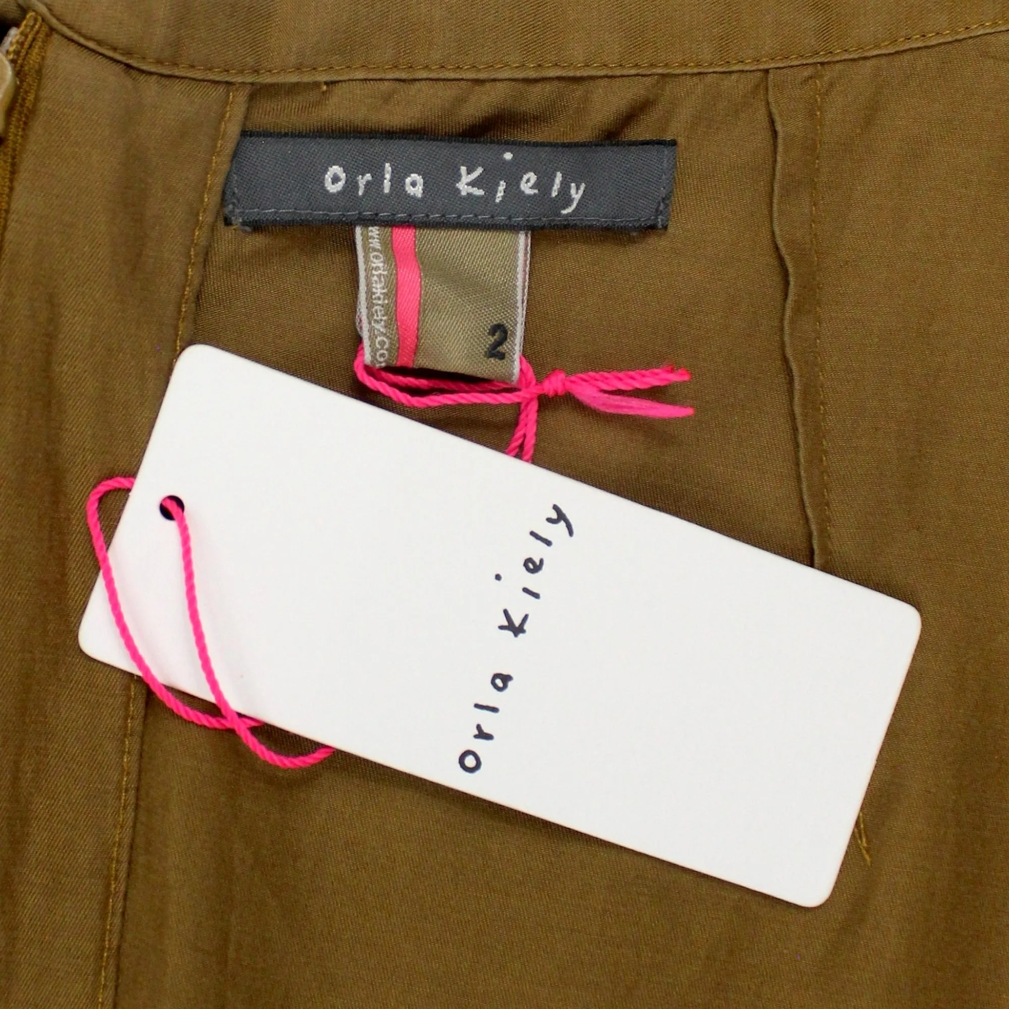 Orla Kiely Fudge Silk Cotton Twill Skirt