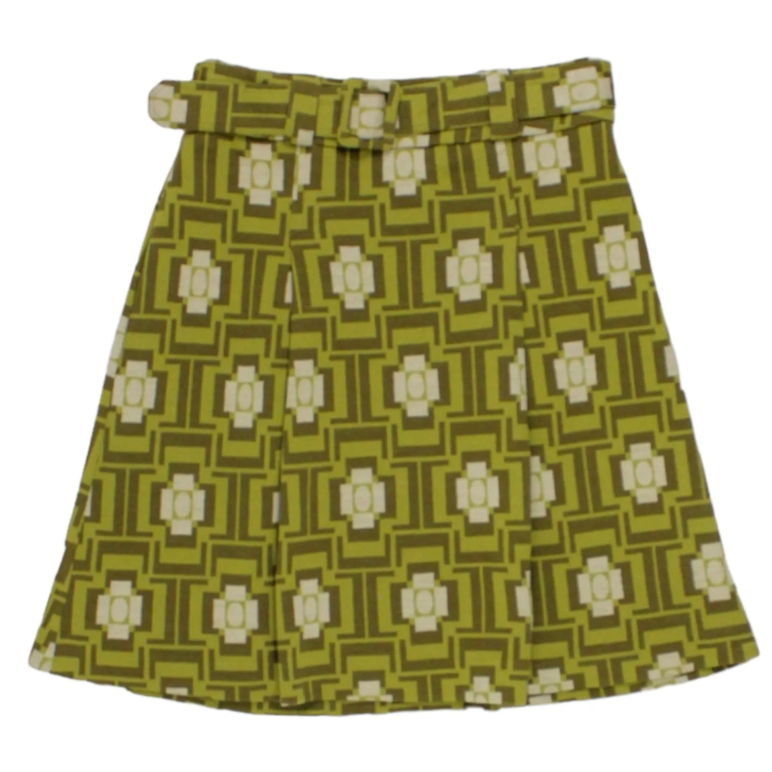 Orla Kiely Green Jacquard Flower Skirt