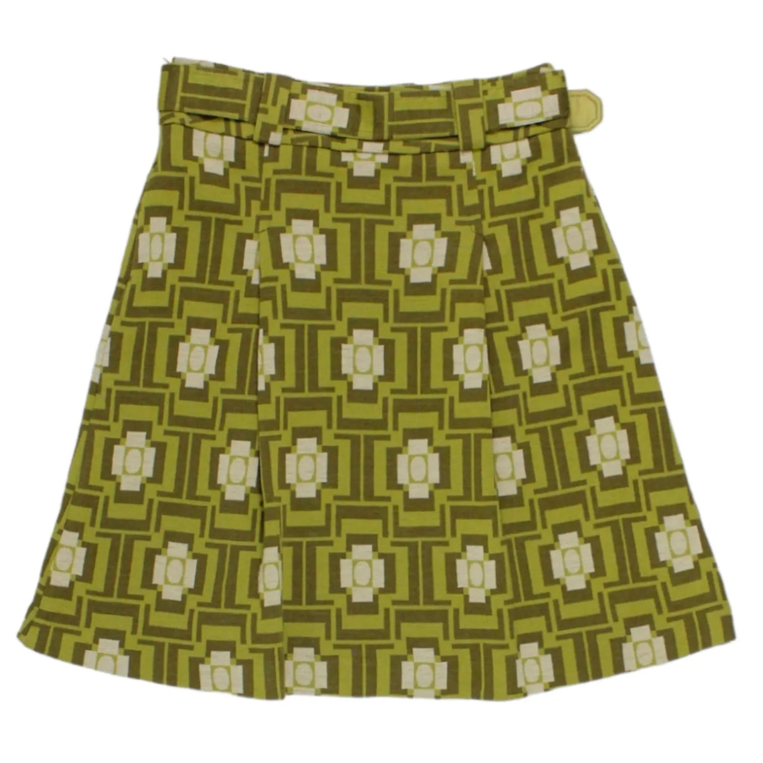 Orla Kiely Green Jacquard Flower Skirt