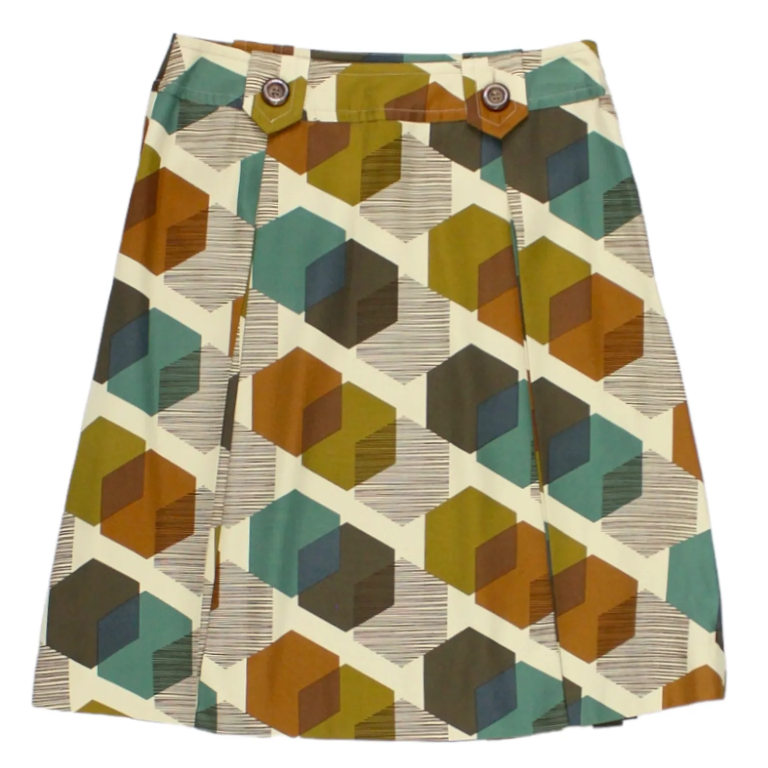 Orla Kiely Honey Layered Cube Skirt