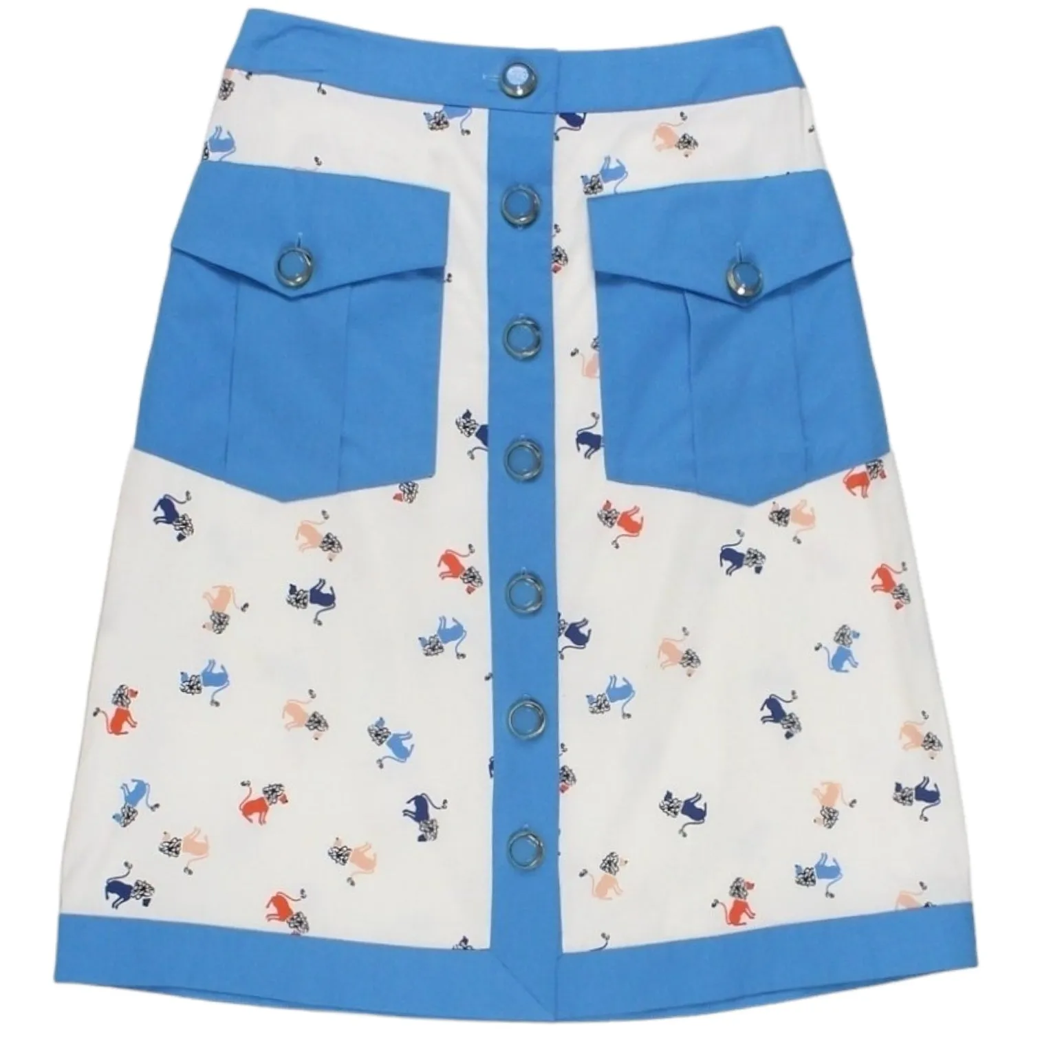 Orla Kiely White Lion Print Skirt