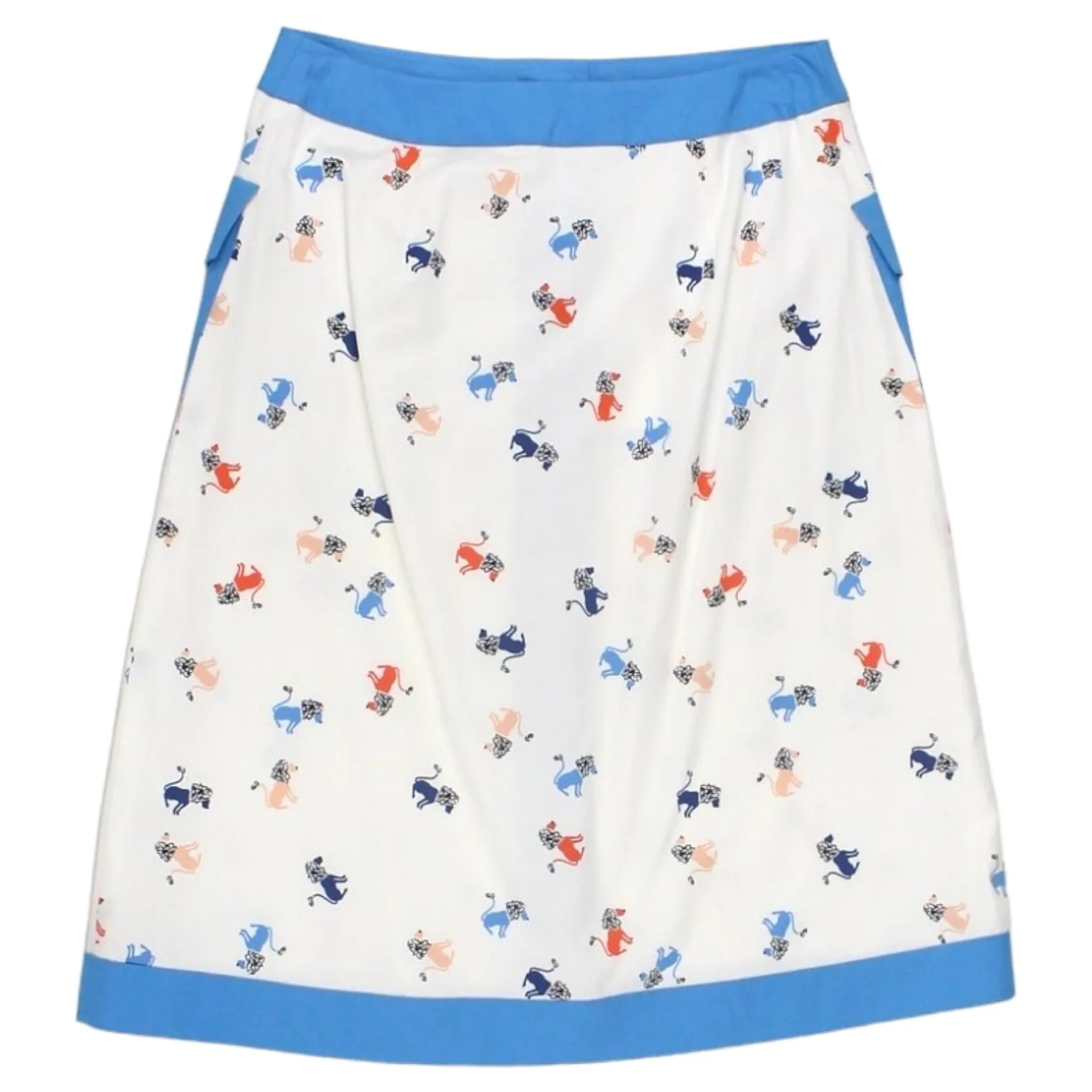 Orla Kiely White Lion Print Skirt