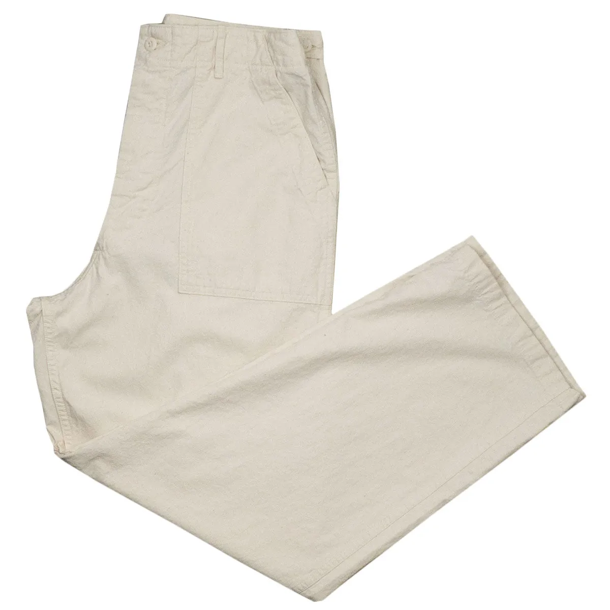 orSlow - Summer Fatigue Pants - Ecru Original Napped Twill