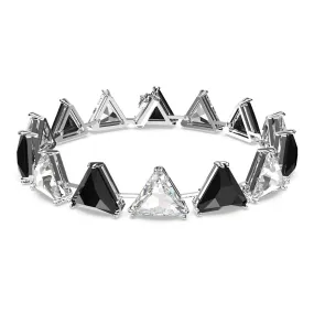 ORTYX BRACELET, TRIANGLE CUT CRYSTALS, BLACK