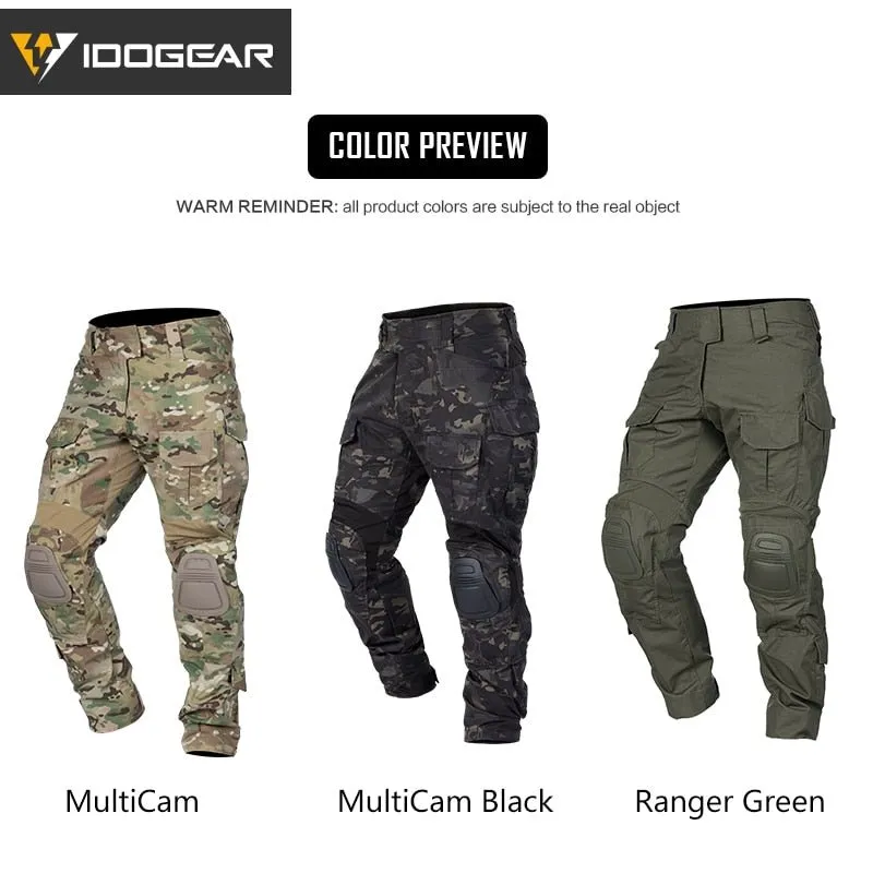 Pantalon tactique camouflage pour l'airsoft, chasse et militaire 1kg IDOGEAR - G3