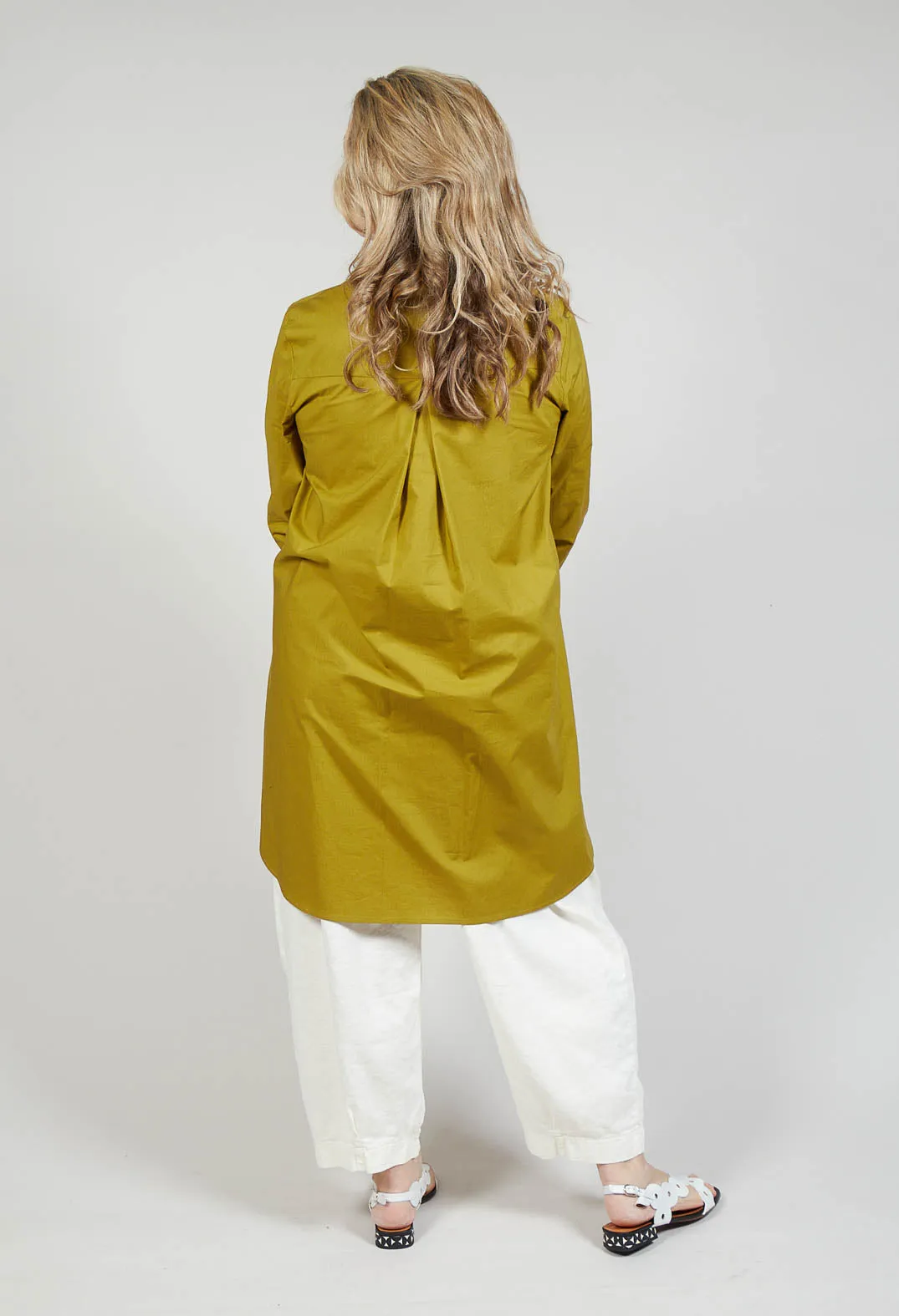 Pleated Back Shirt in Foglia