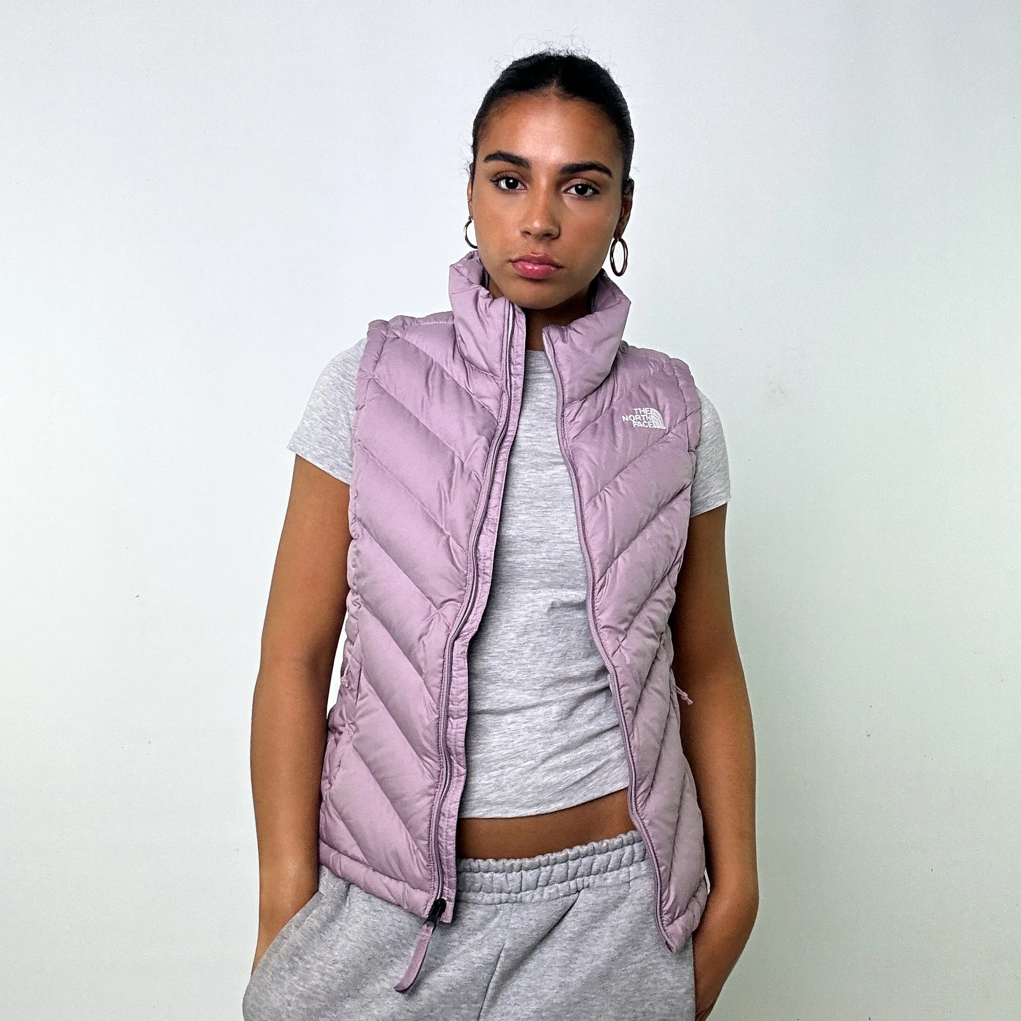 PURPLE 90S THE NORTH FACE 550 SERIES PUFFER JACKET COAT GILET (