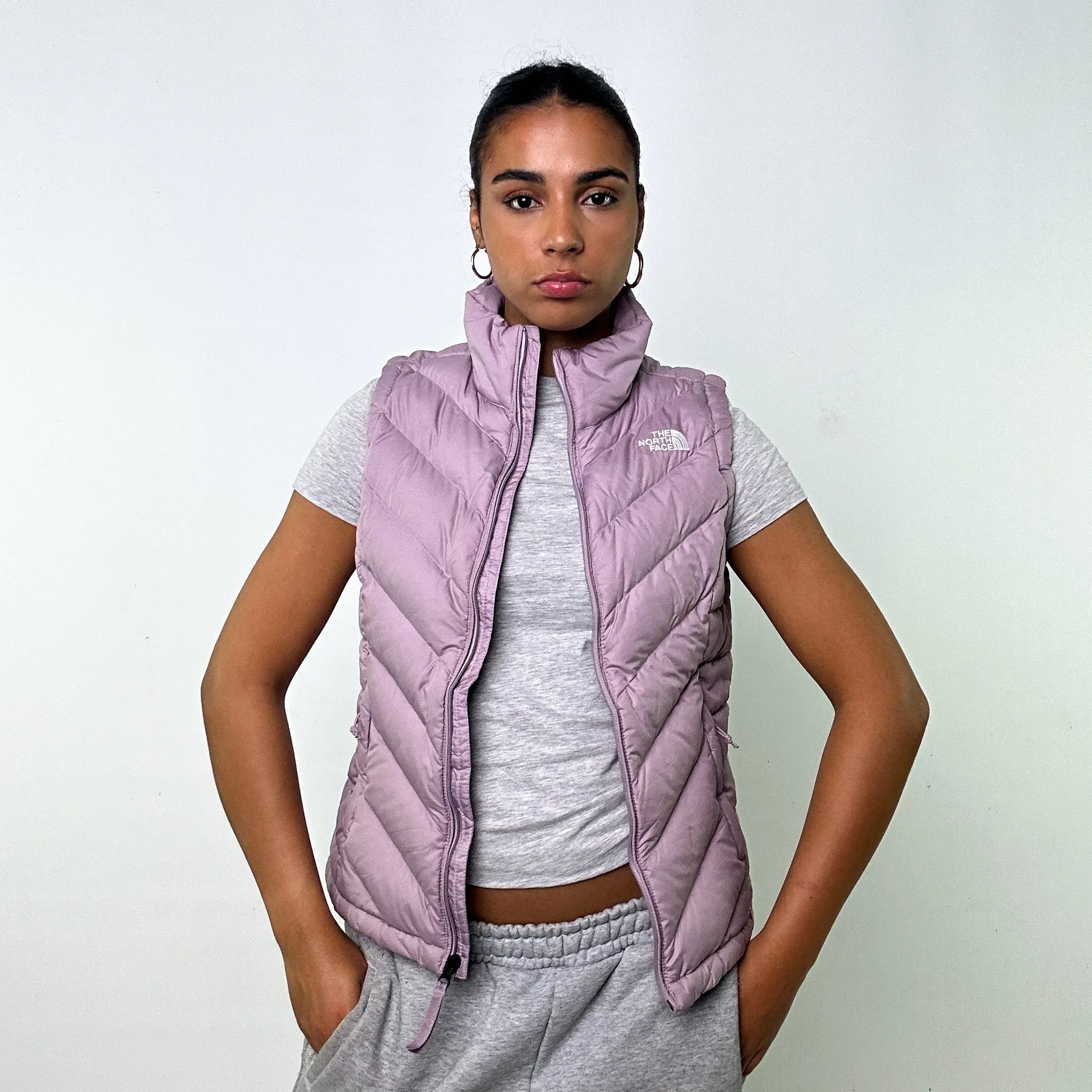 PURPLE 90S THE NORTH FACE 550 SERIES PUFFER JACKET COAT GILET (