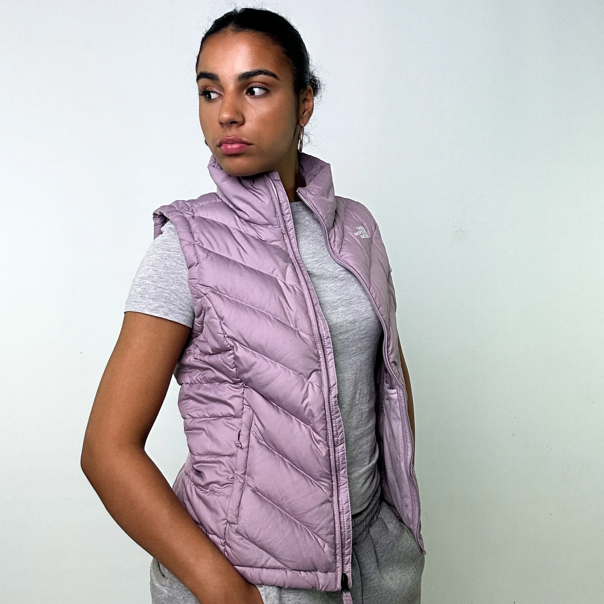 PURPLE 90S THE NORTH FACE 550 SERIES PUFFER JACKET COAT GILET (