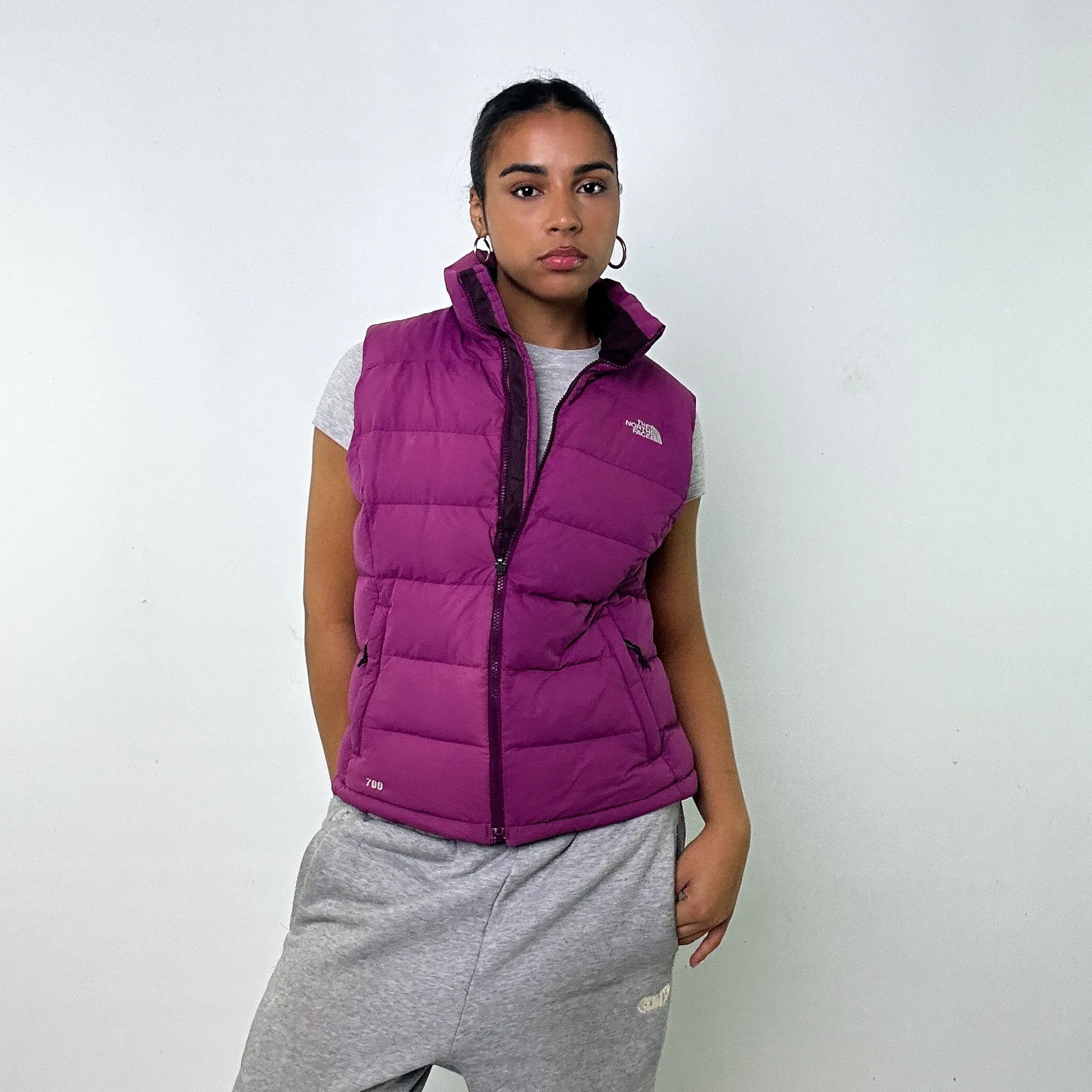 PURPLE 90S THE NORTH FACE 700 SERIES PUFFER JACKET COAT GILET (