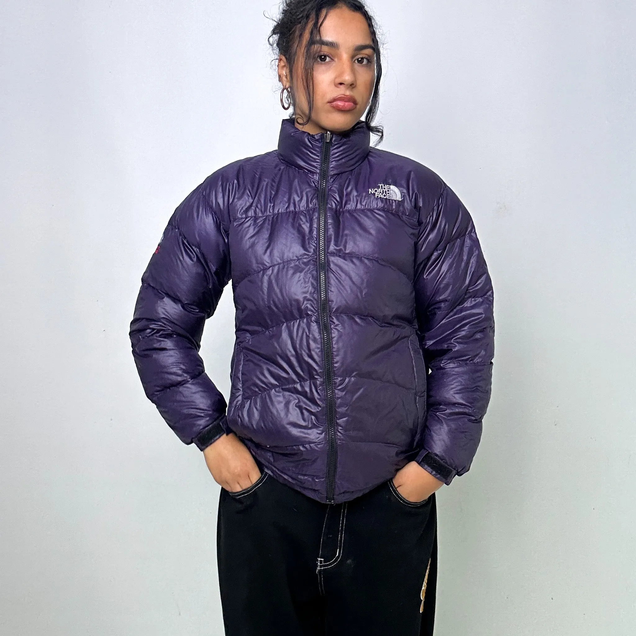 Purple 90s The North Face Summit Series Puffer Jacket Coat (S)