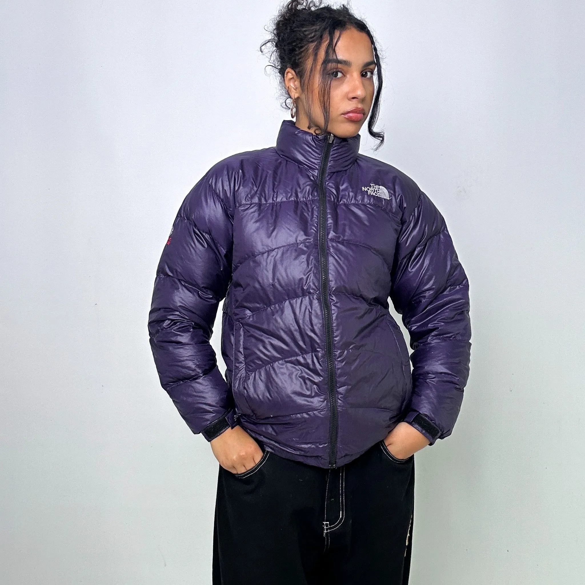 Purple 90s The North Face Summit Series Puffer Jacket Coat (S)