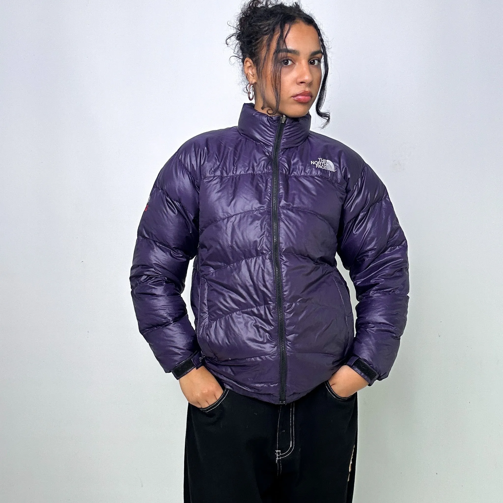 Purple 90s The North Face Summit Series Puffer Jacket Coat (S)