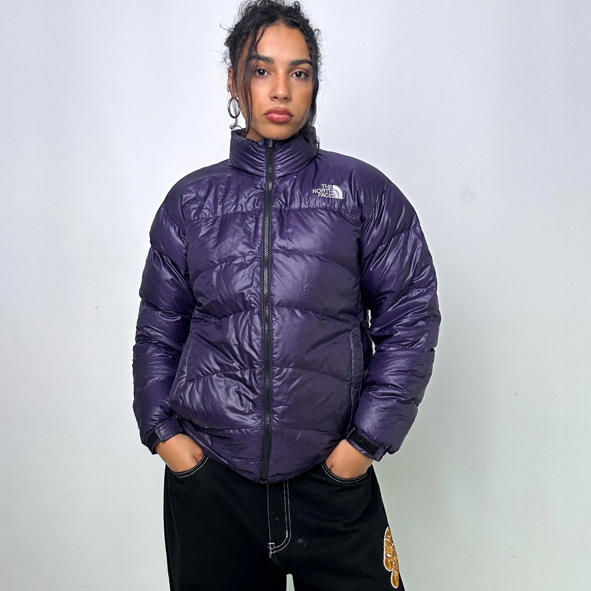 Purple 90s The North Face Summit Series Puffer Jacket Coat (S)