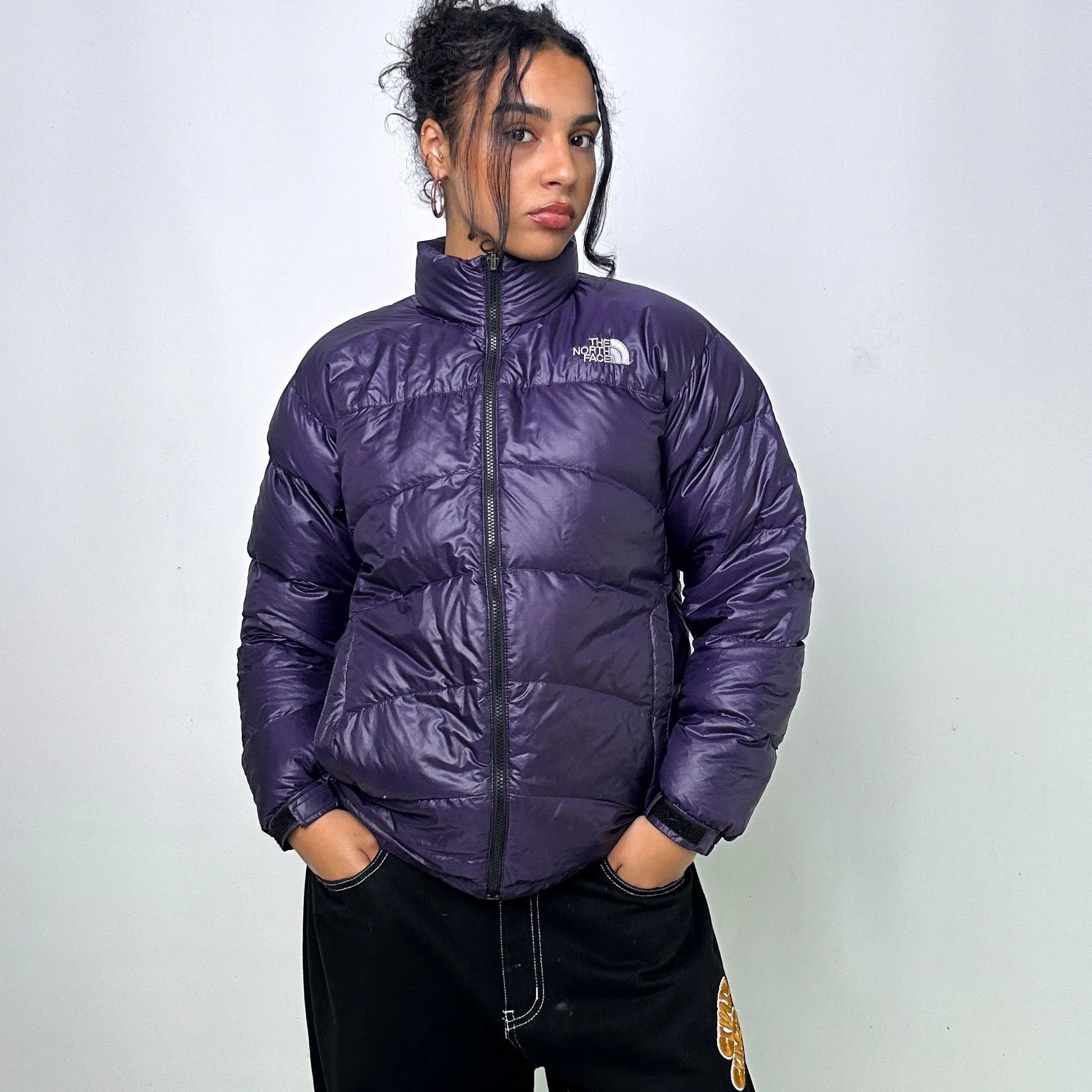 Purple 90s The North Face Summit Series Puffer Jacket Coat (S)