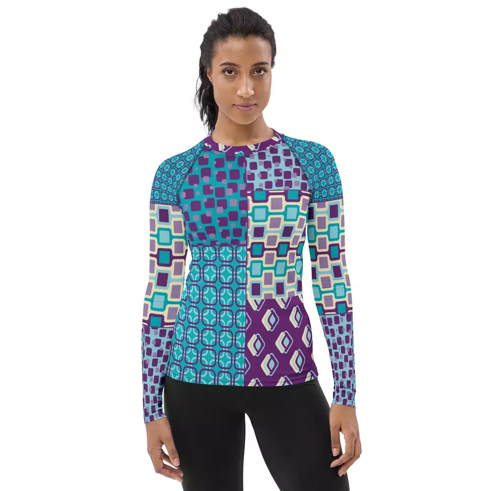 Purple Jetson Fashion Rashguard Top