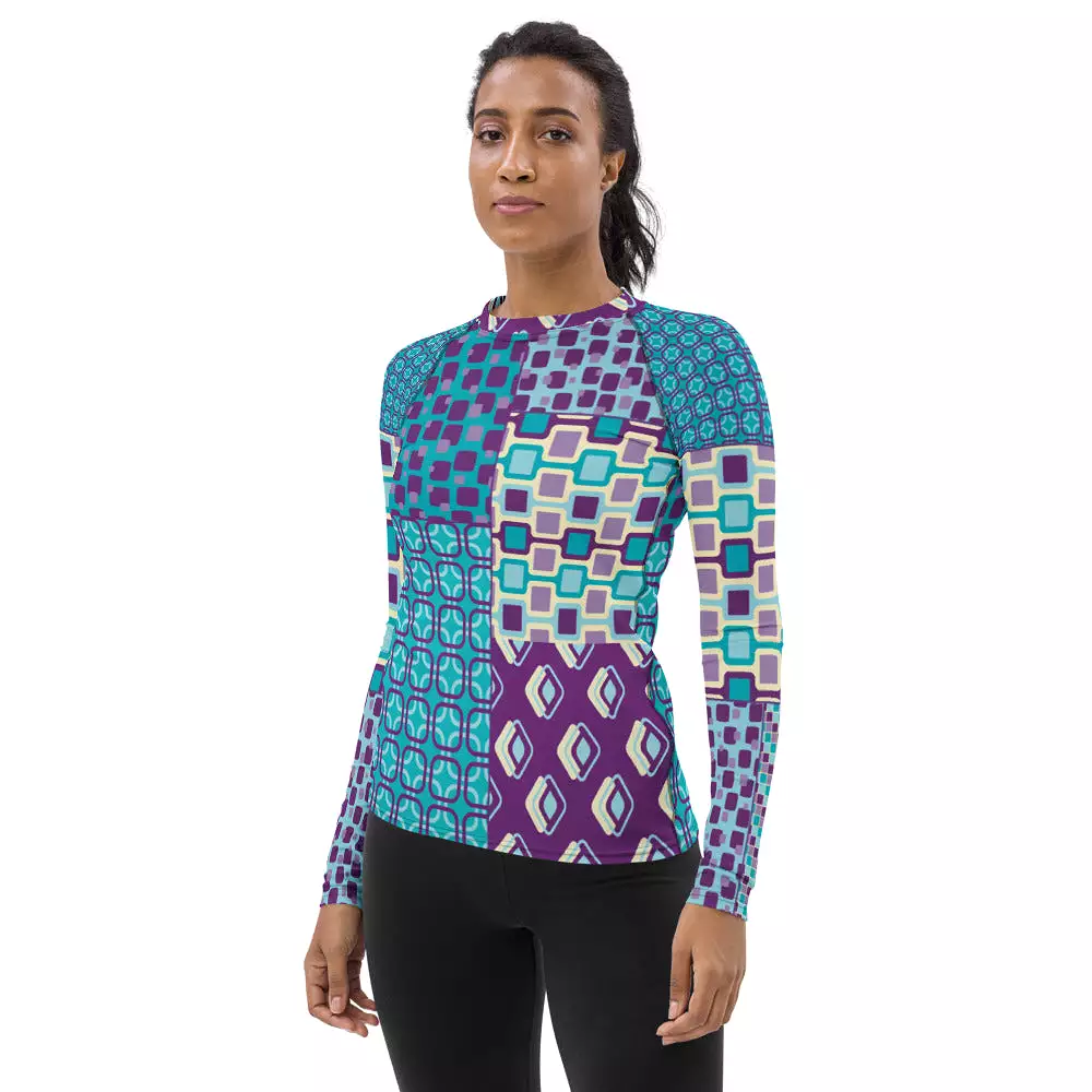 Purple Jetson Fashion Rashguard Top