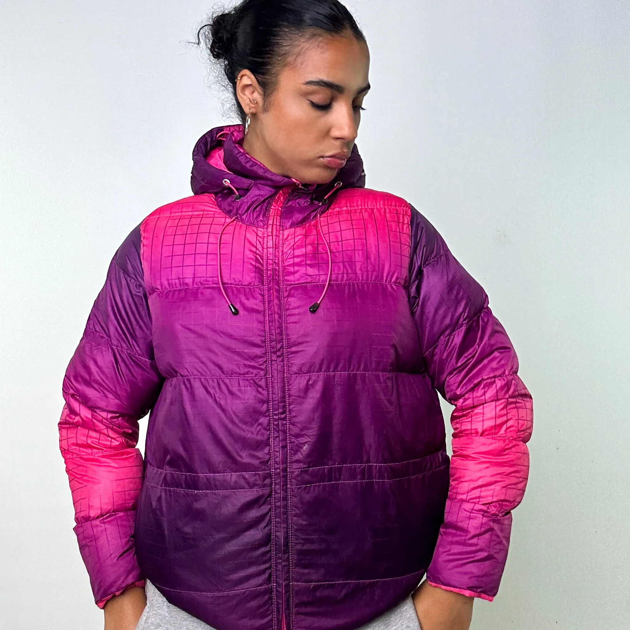 PURPLE Y2KS NIKE / PINK ACG PUFFER JACKET COAT (