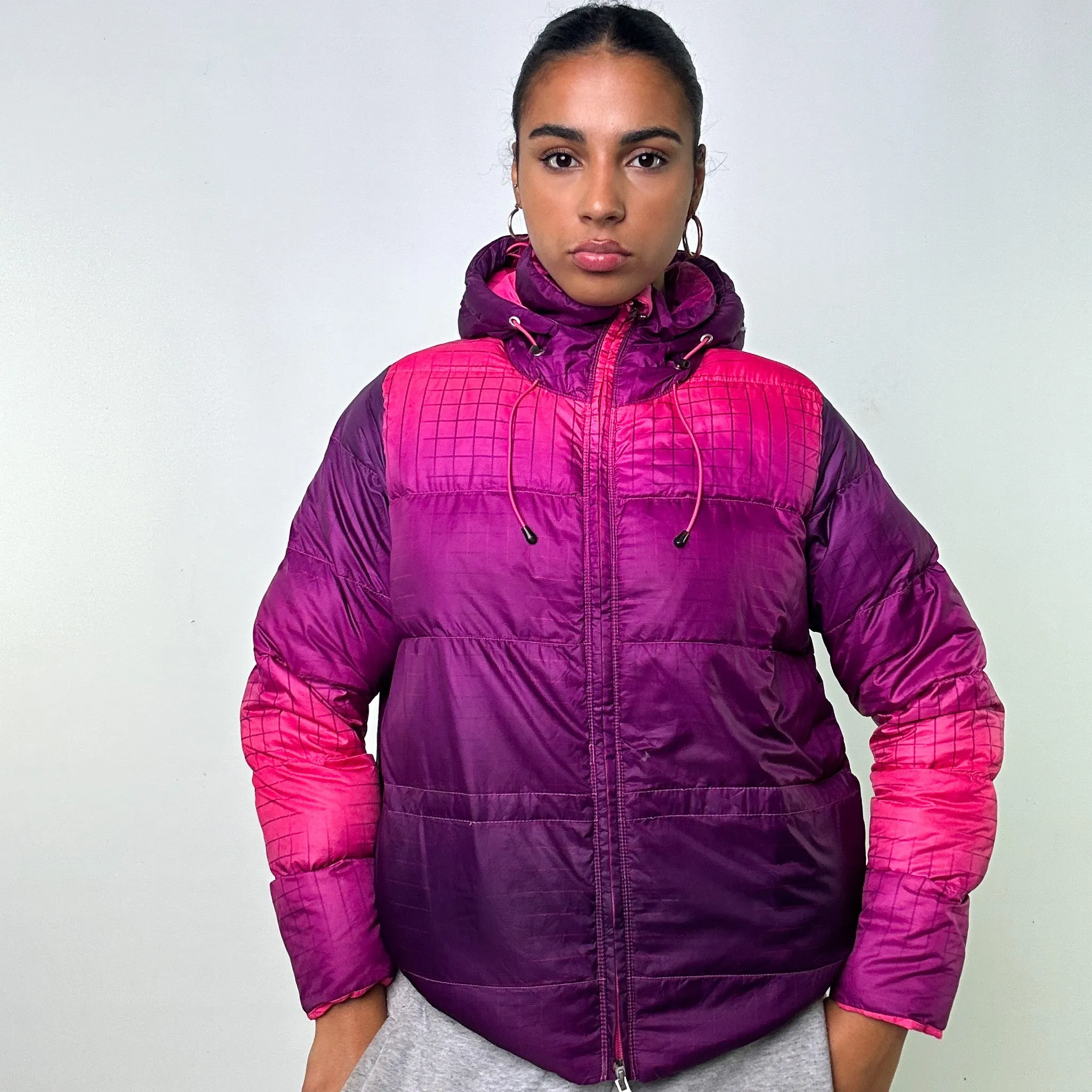 PURPLE Y2KS NIKE / PINK ACG PUFFER JACKET COAT (