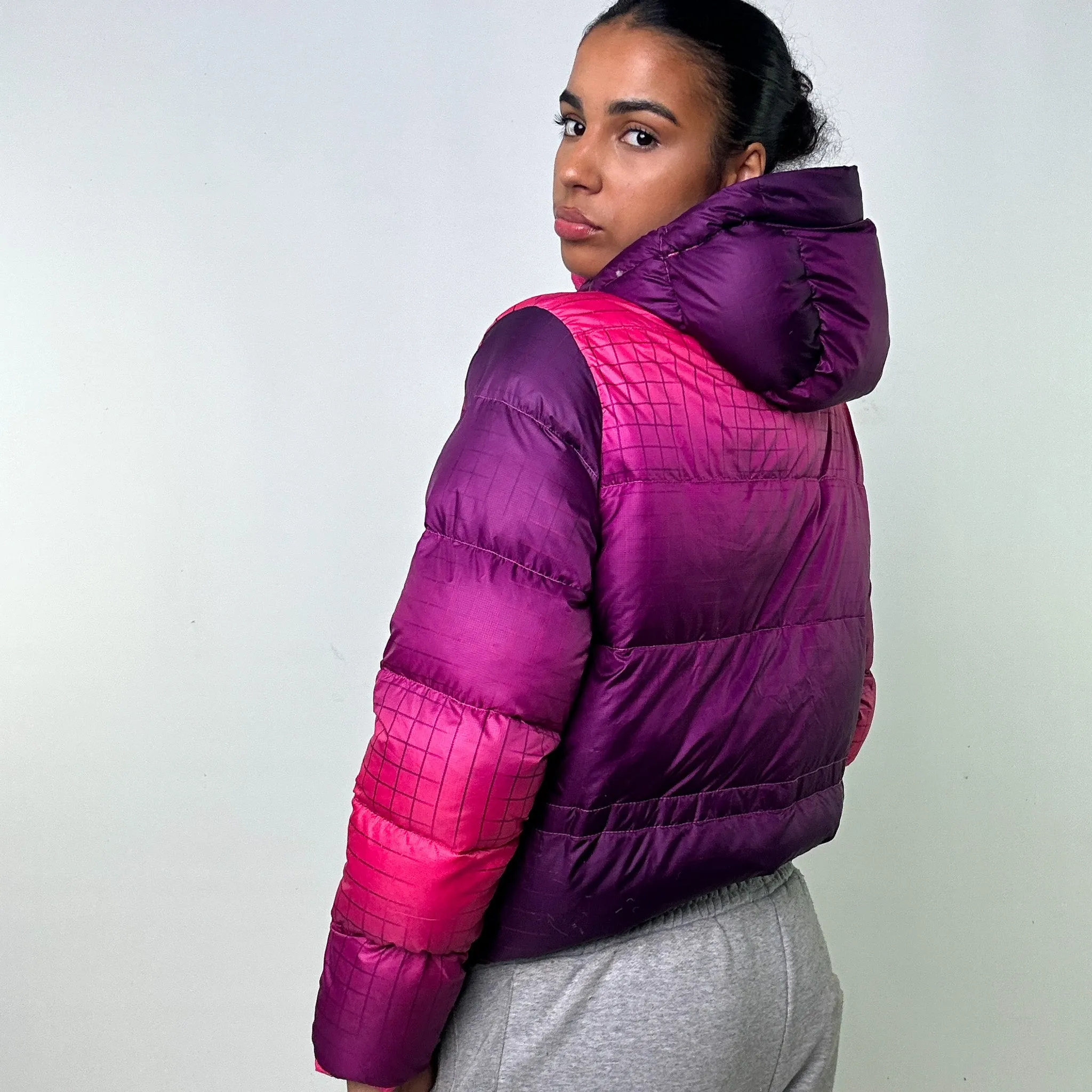 PURPLE Y2KS NIKE / PINK ACG PUFFER JACKET COAT (