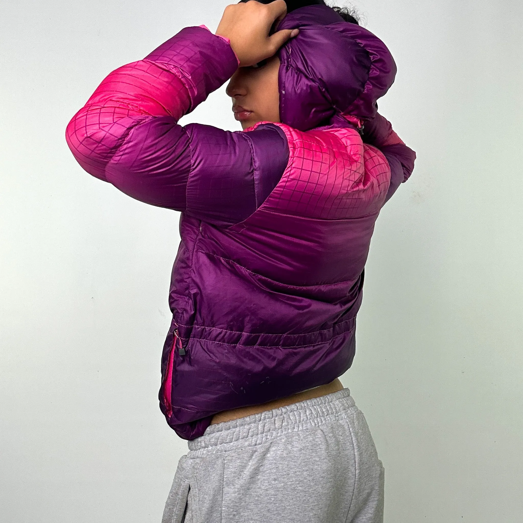 PURPLE Y2KS NIKE / PINK ACG PUFFER JACKET COAT (