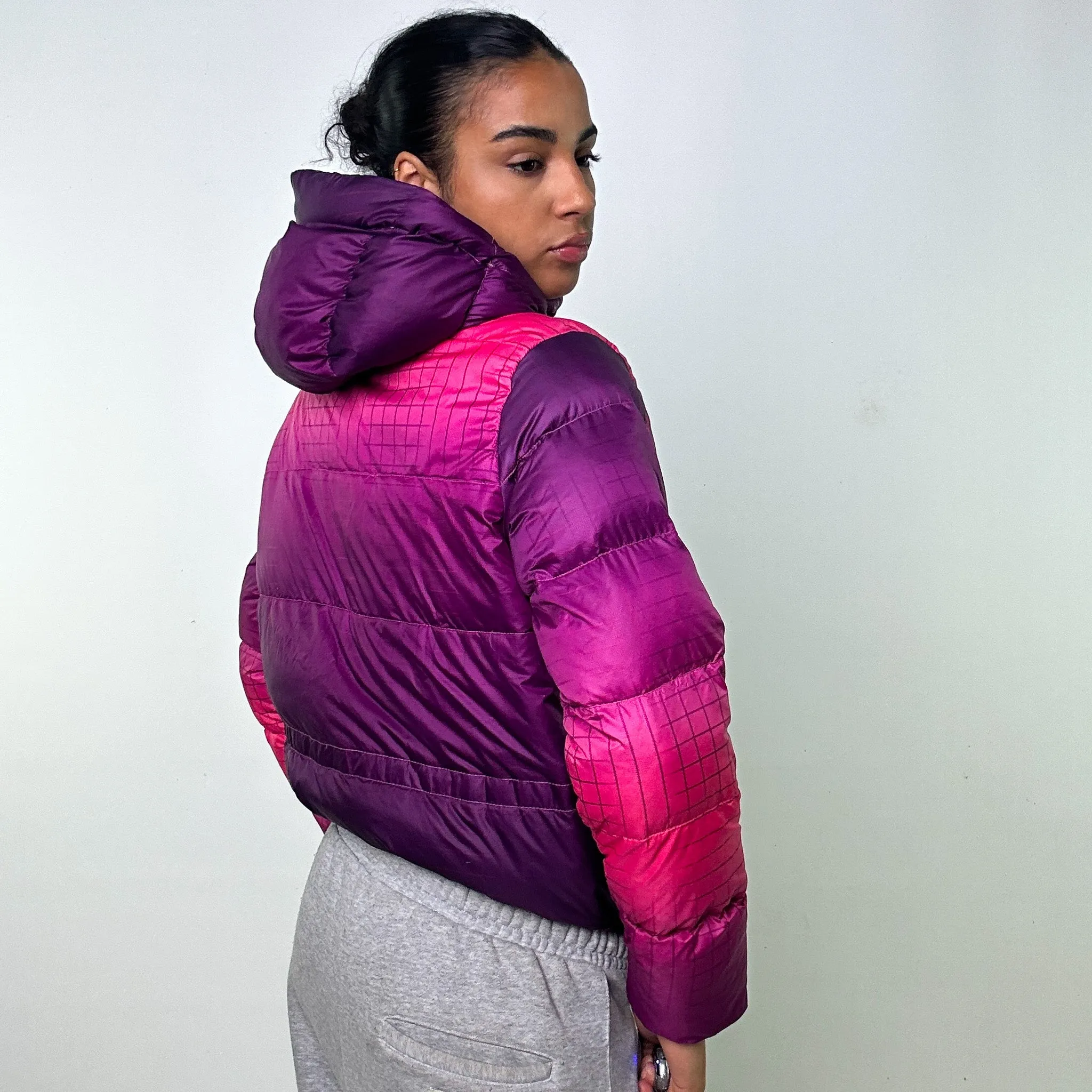 PURPLE Y2KS NIKE / PINK ACG PUFFER JACKET COAT (