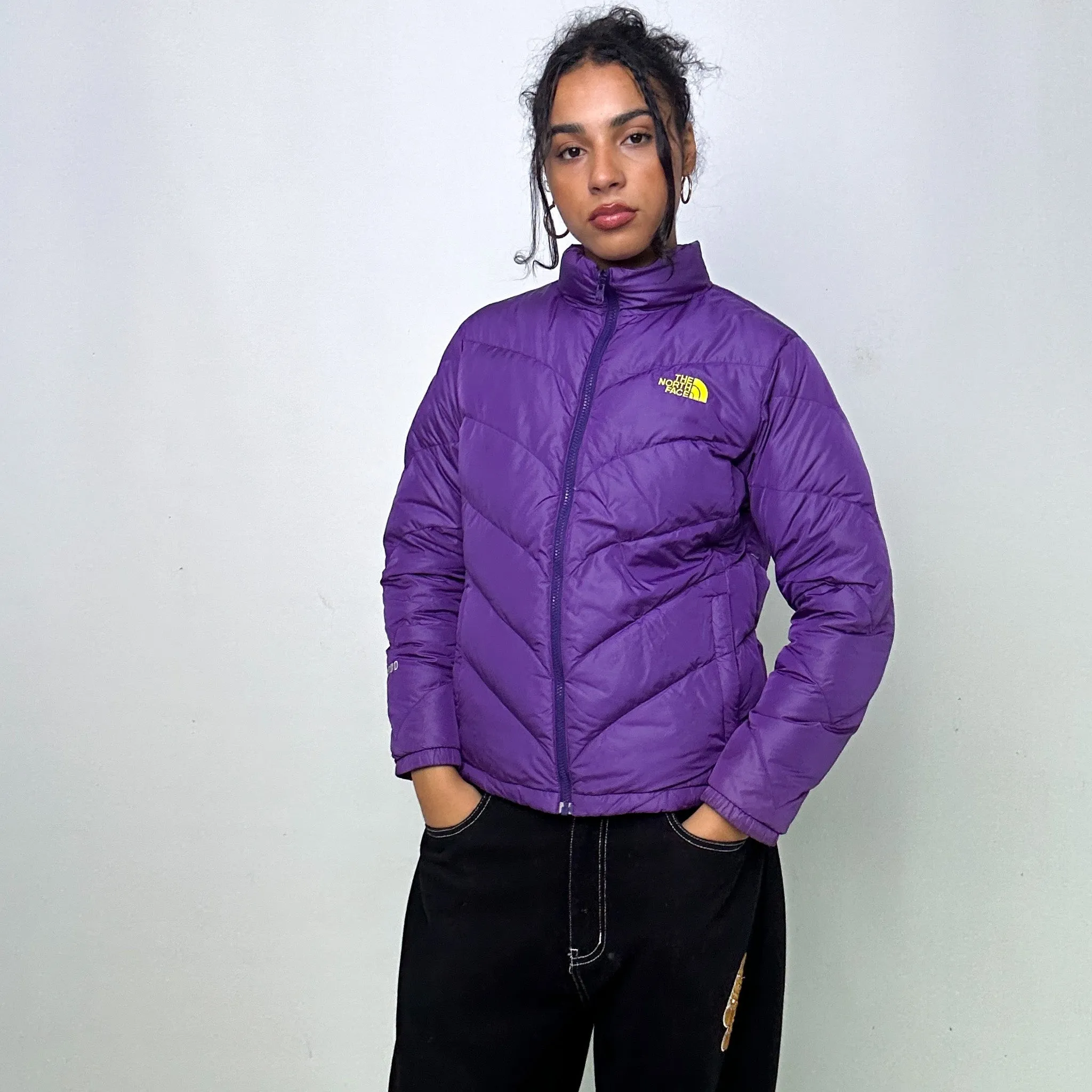 Purple y2ks The North Face 600 Series Puffer Jacket Coat (L)