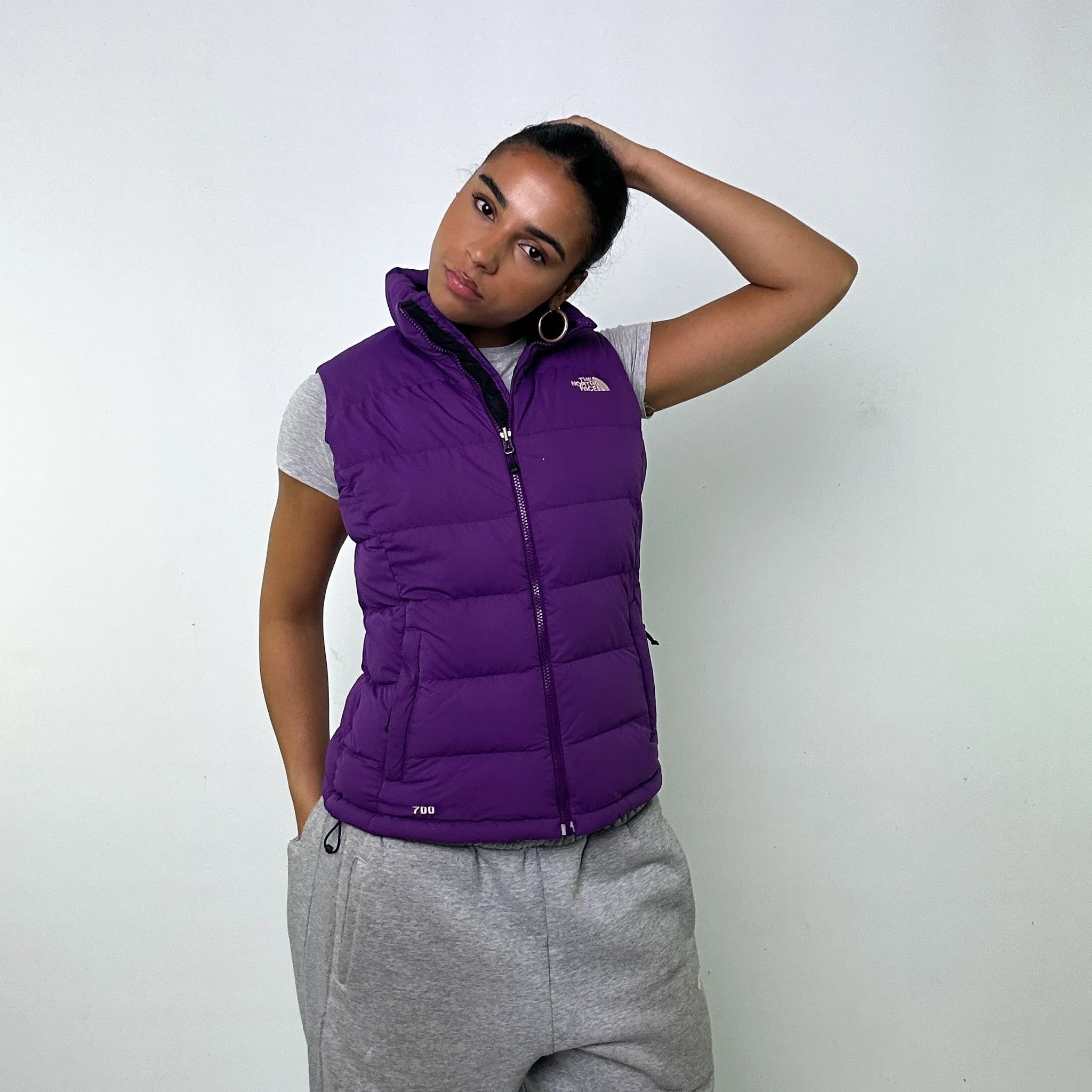 PURPLE Y2KS THE NORTH FACE 700 SERIES PUFFER JACKET COAT GILET (