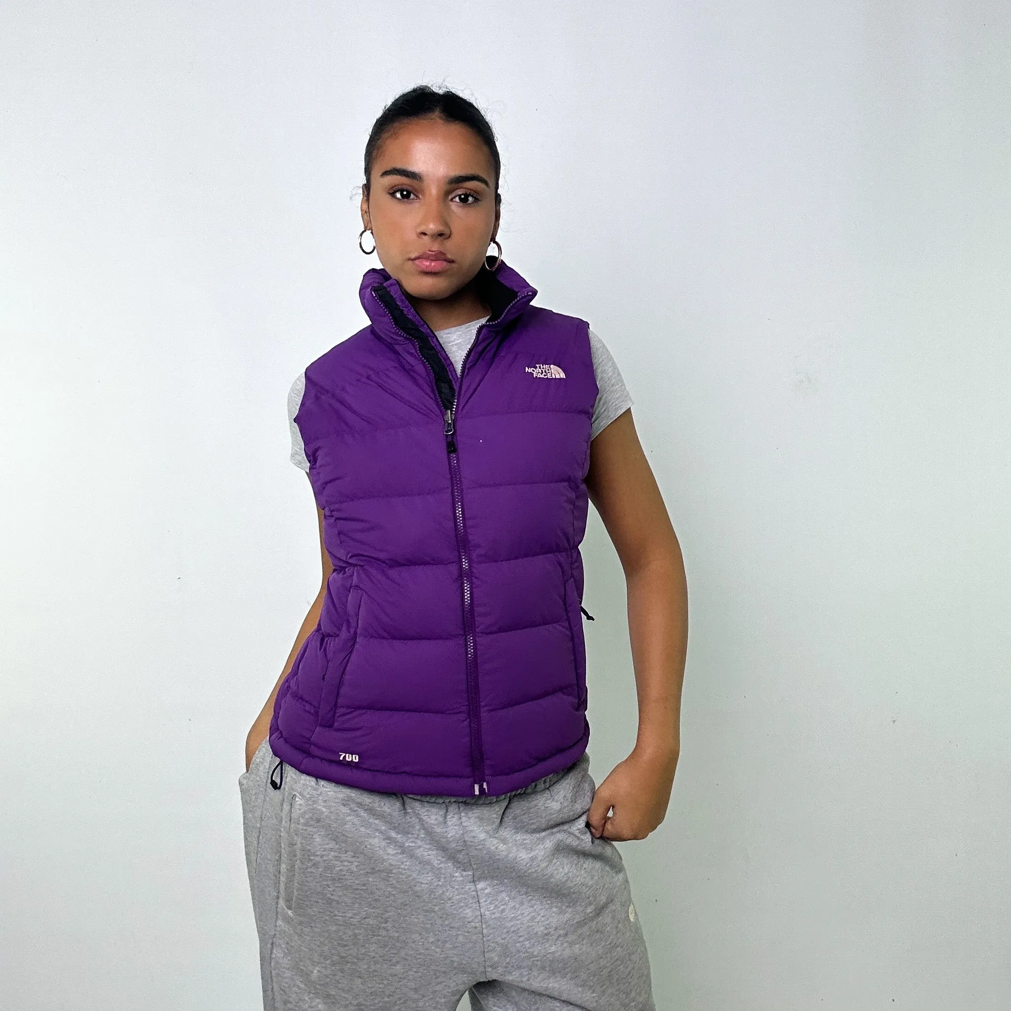 PURPLE Y2KS THE NORTH FACE 700 SERIES PUFFER JACKET COAT GILET (