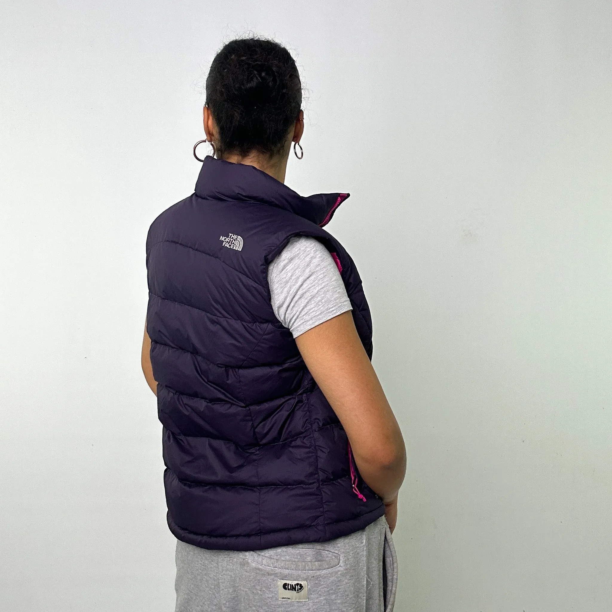 Purple y2ks The North Face 700 Series Puffer Jacket Coat Gilet (S)