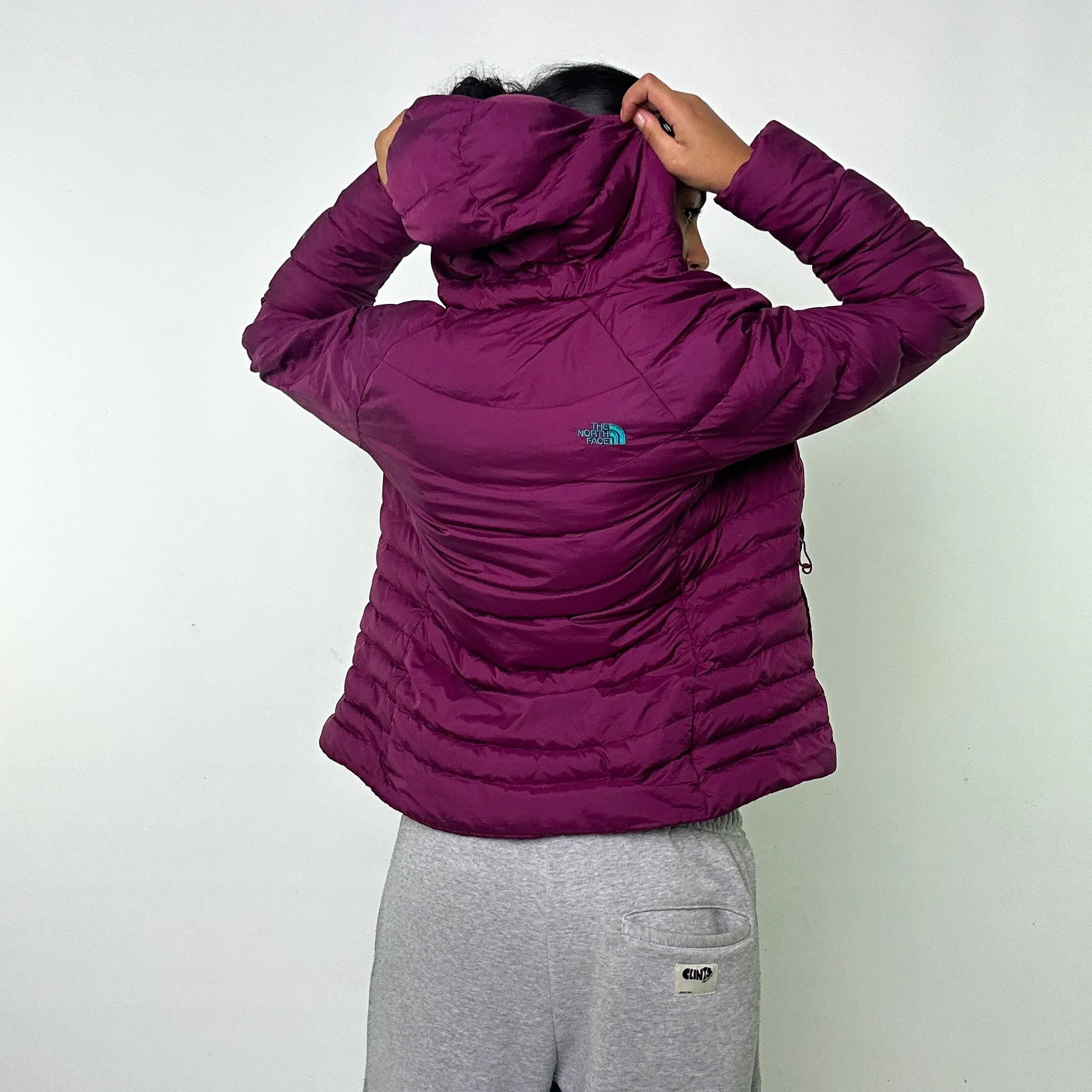 Purple y2ks The North Face Puffer Jacket Coat (L)