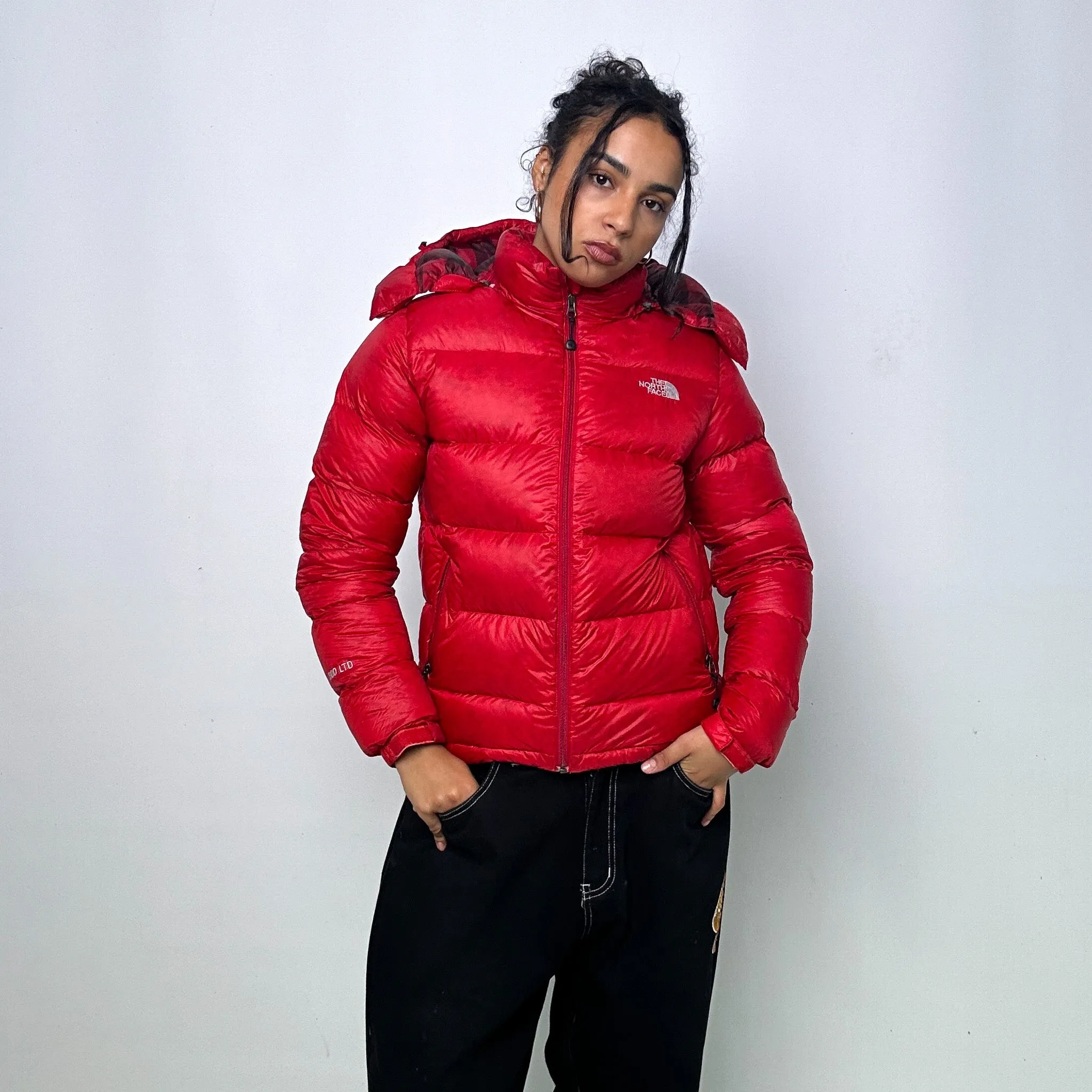 Red y2ks The North Face 800 Series Puffer Jacket Coat (L)