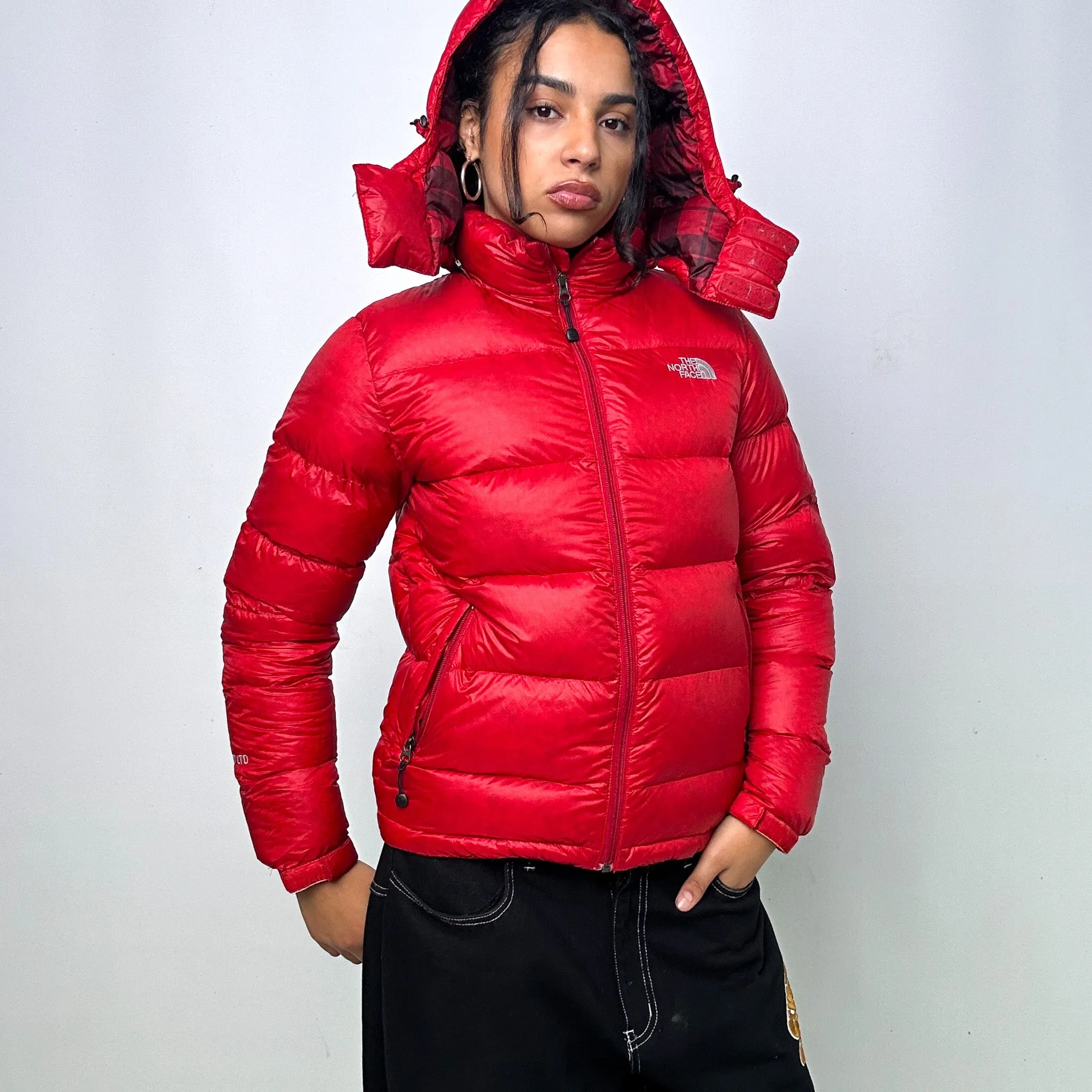 Red y2ks The North Face 800 Series Puffer Jacket Coat (L)