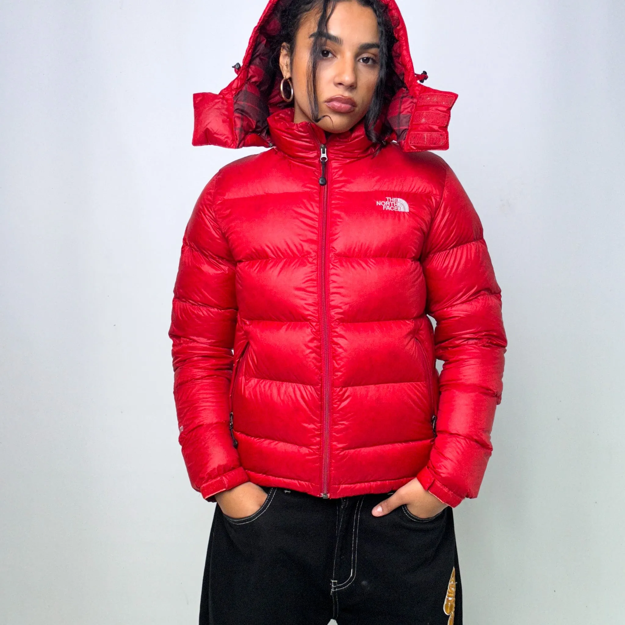 Red y2ks The North Face 800 Series Puffer Jacket Coat (L)