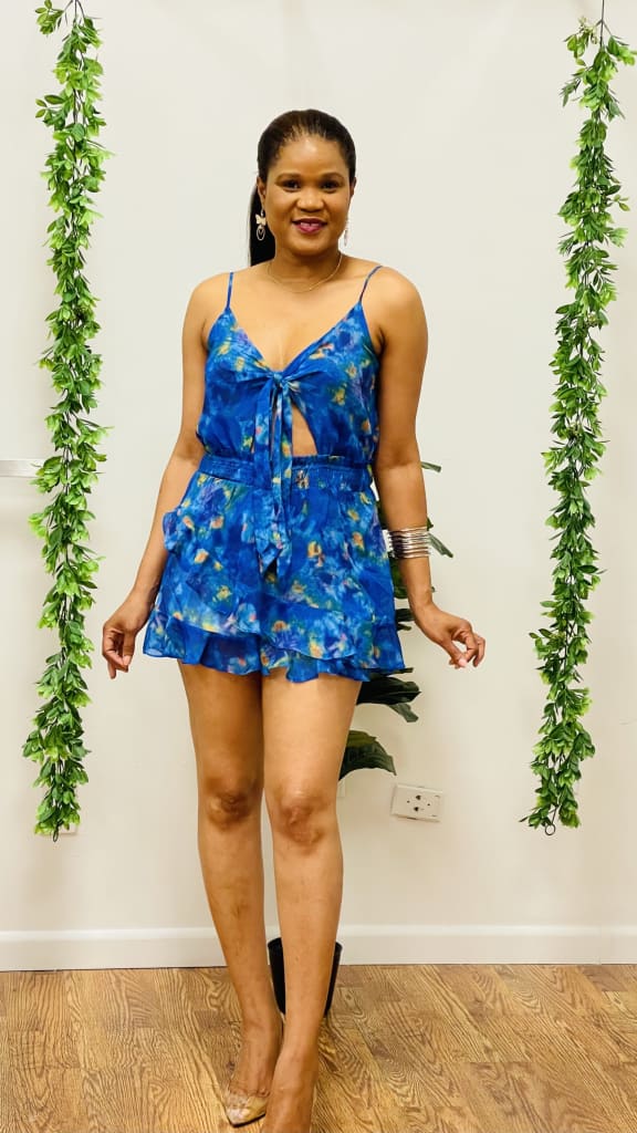 Rianna printed romper