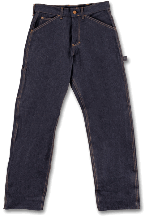 Rigid Classic Carpenter Work Dungaree Jeans by ROUND HOUSE #101 Made in USA