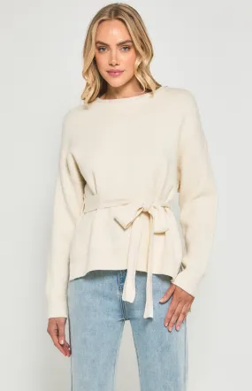 Round Neck Knit with Optional Belt (AKN800)